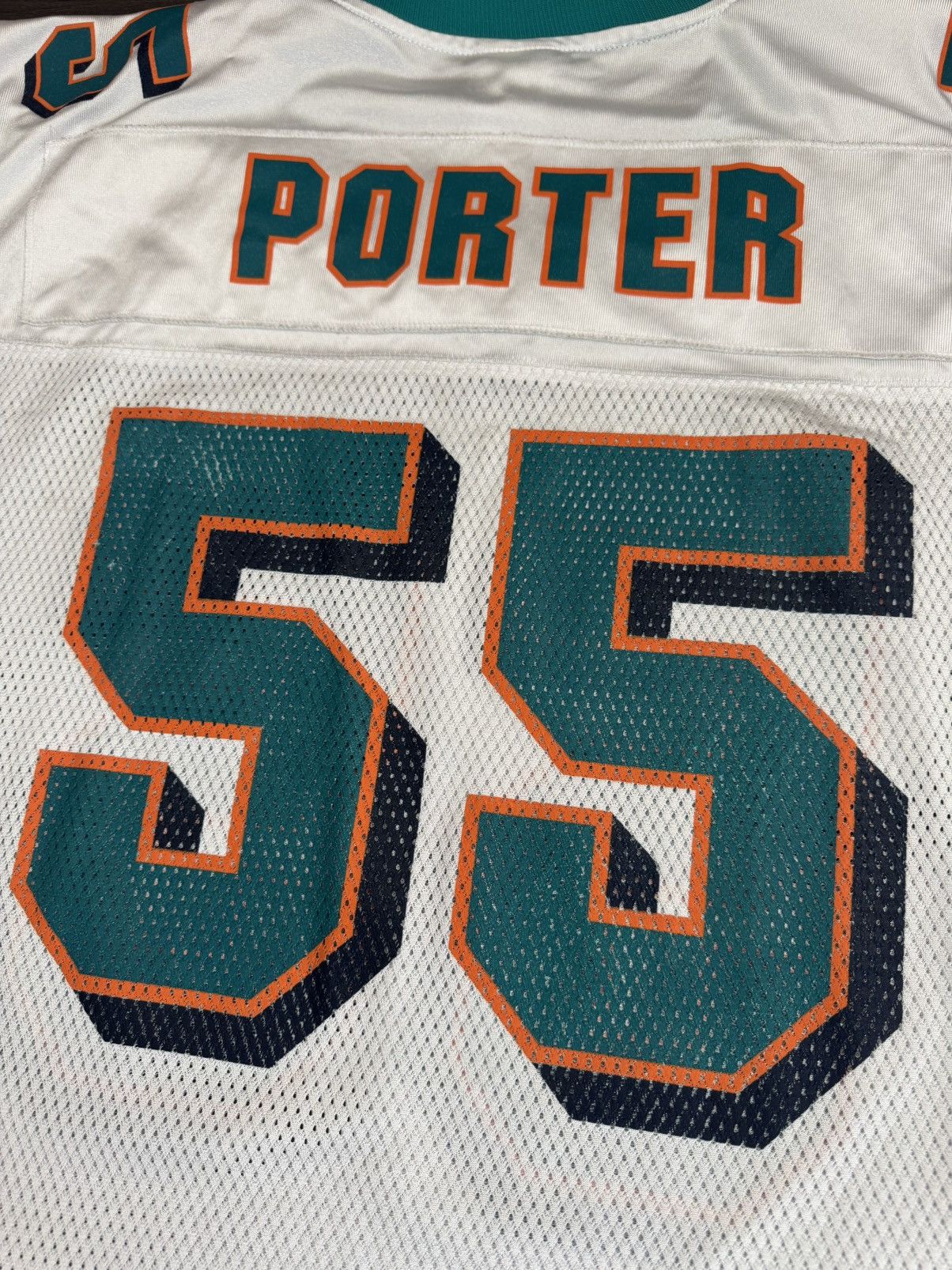 Reebok Miami Dolphins Joey Porter #55 NFL Away White Jersey Size US XL / EU 56 / 4 - 8 Thumbnail