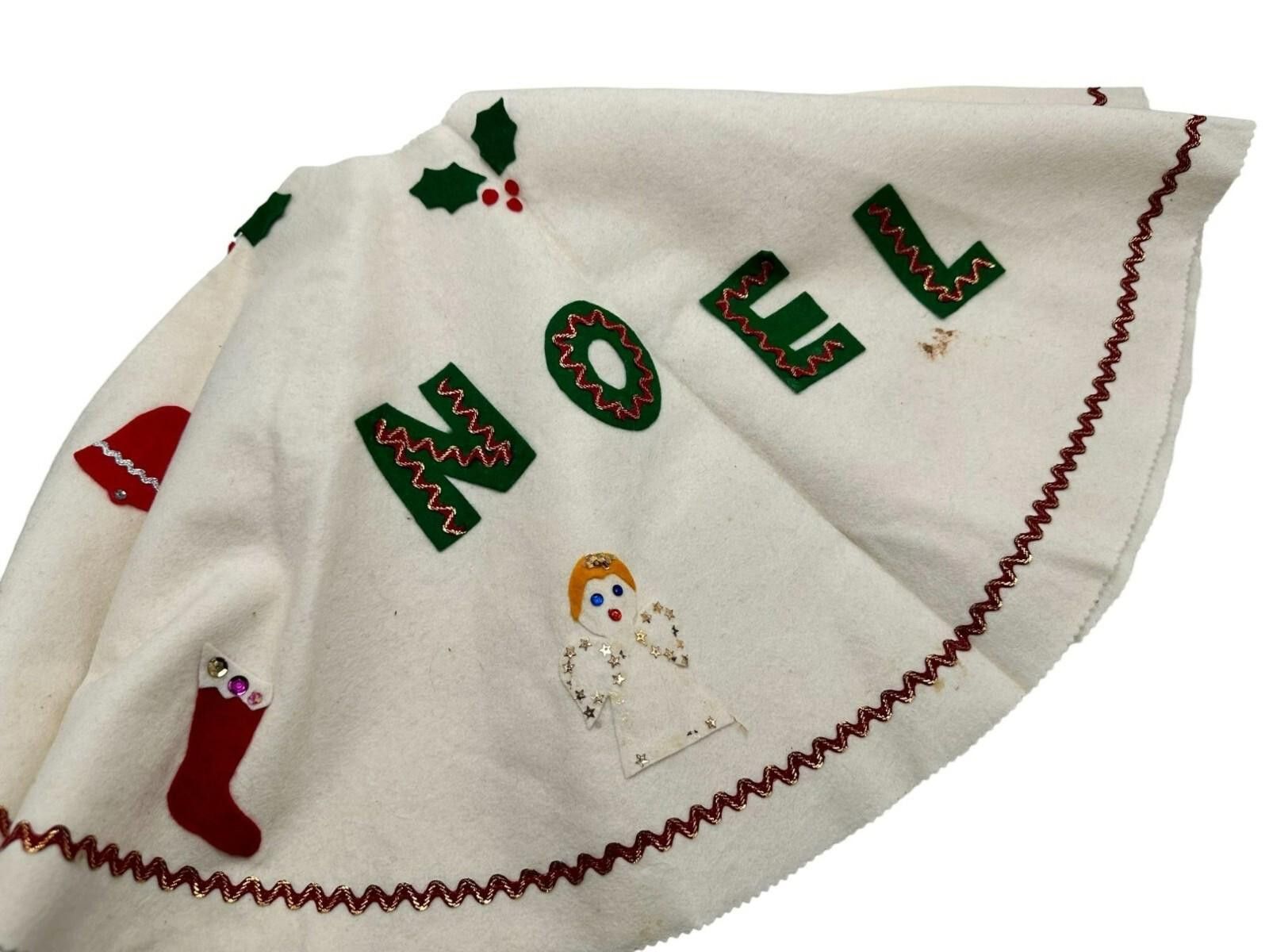 Homemade Charming Vintage Homemade Christmas Tree Skirt 35" Size ONE SIZE - 2 Thumbnail