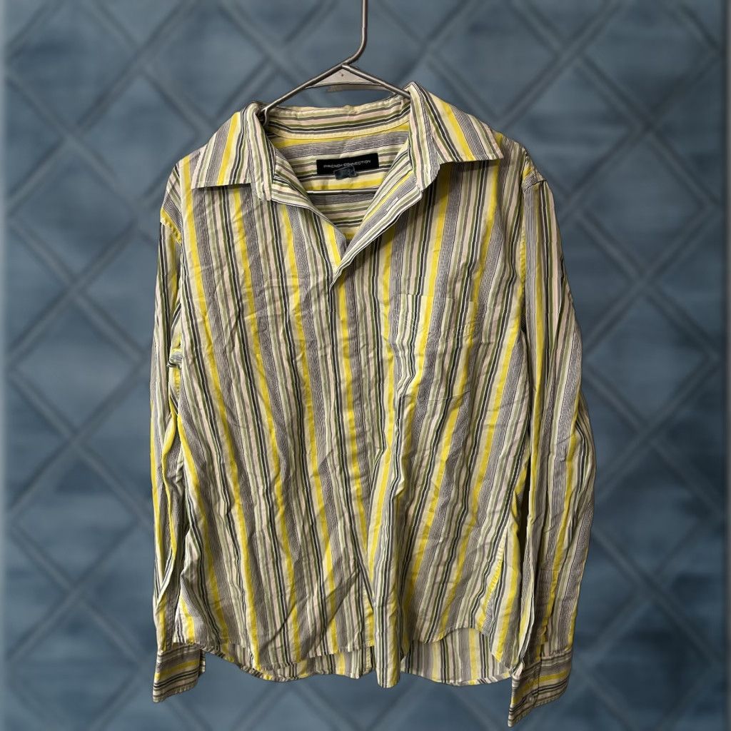 French Connection French Connection Button-Up Long Sleeve Striped Shirt XL Multicolor Men’s Regular Size XL Colorful "Colorful" 90s? (No; avoid adding decades) Size US XL / EU 56 / 4 - 1 Thumbnail