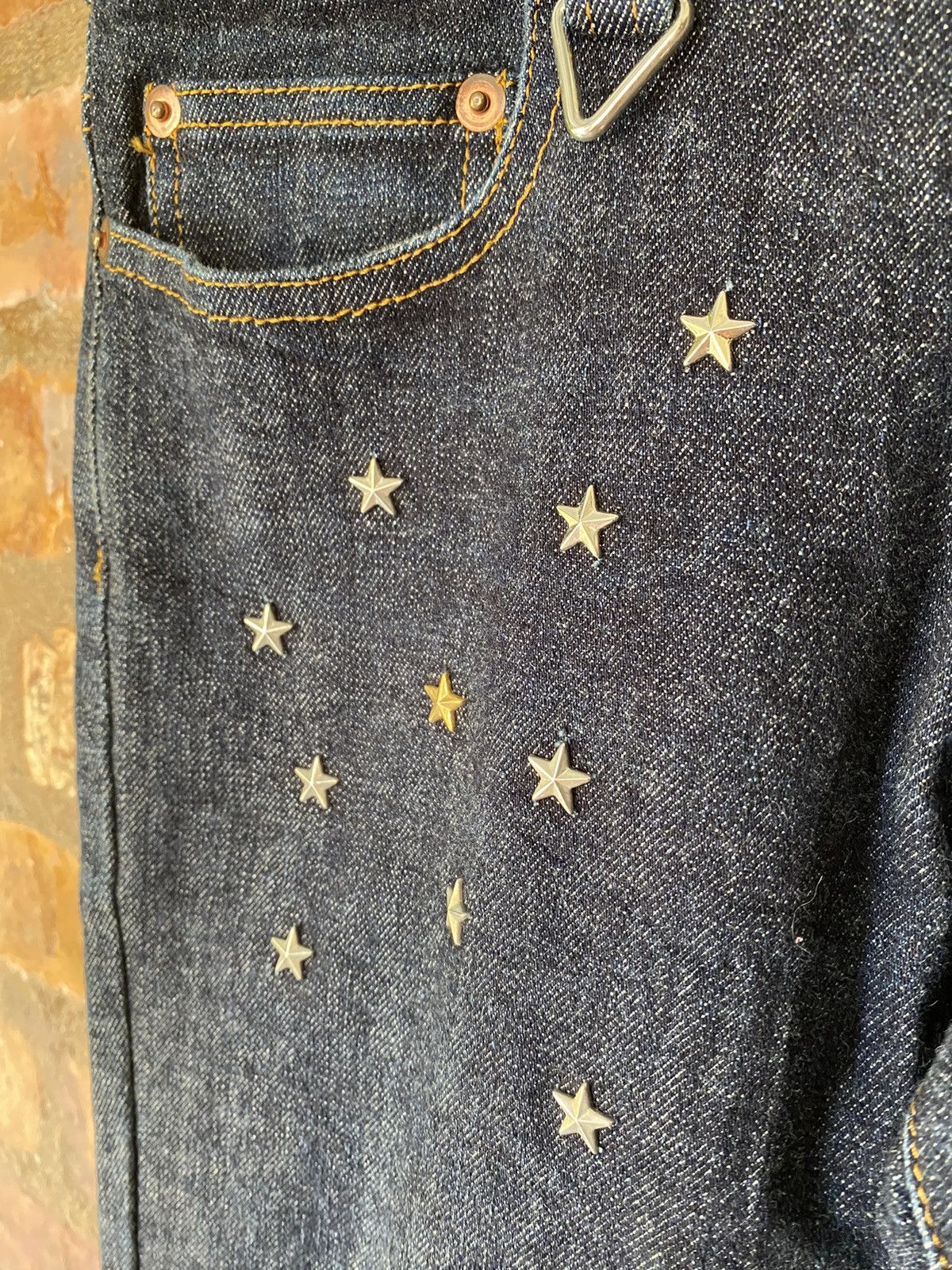 14th Addiction × Japanese Brand × Tornado Mart 2000s ARMED Japan Skull,love , cross and star pants Size US 31 - 7 Thumbnail
