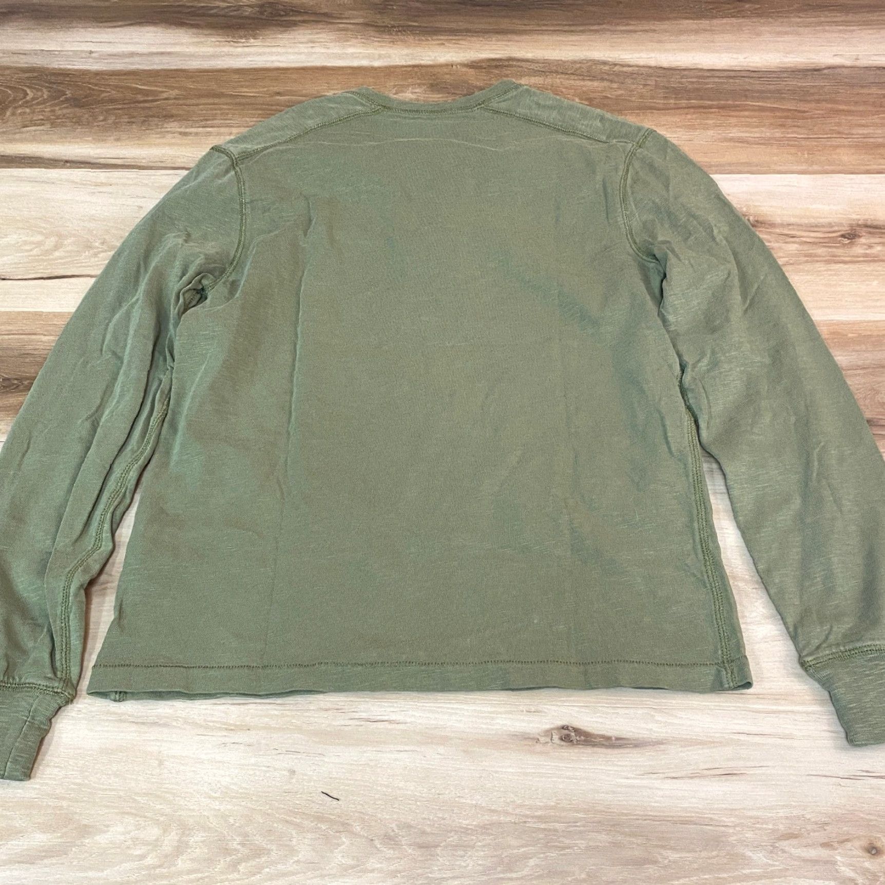 J.Crew J. Crew Henley T-Shirt Mens Small Army Green Long Sleeve Size US L / EU 52-54 / 3 - 7 Thumbnail