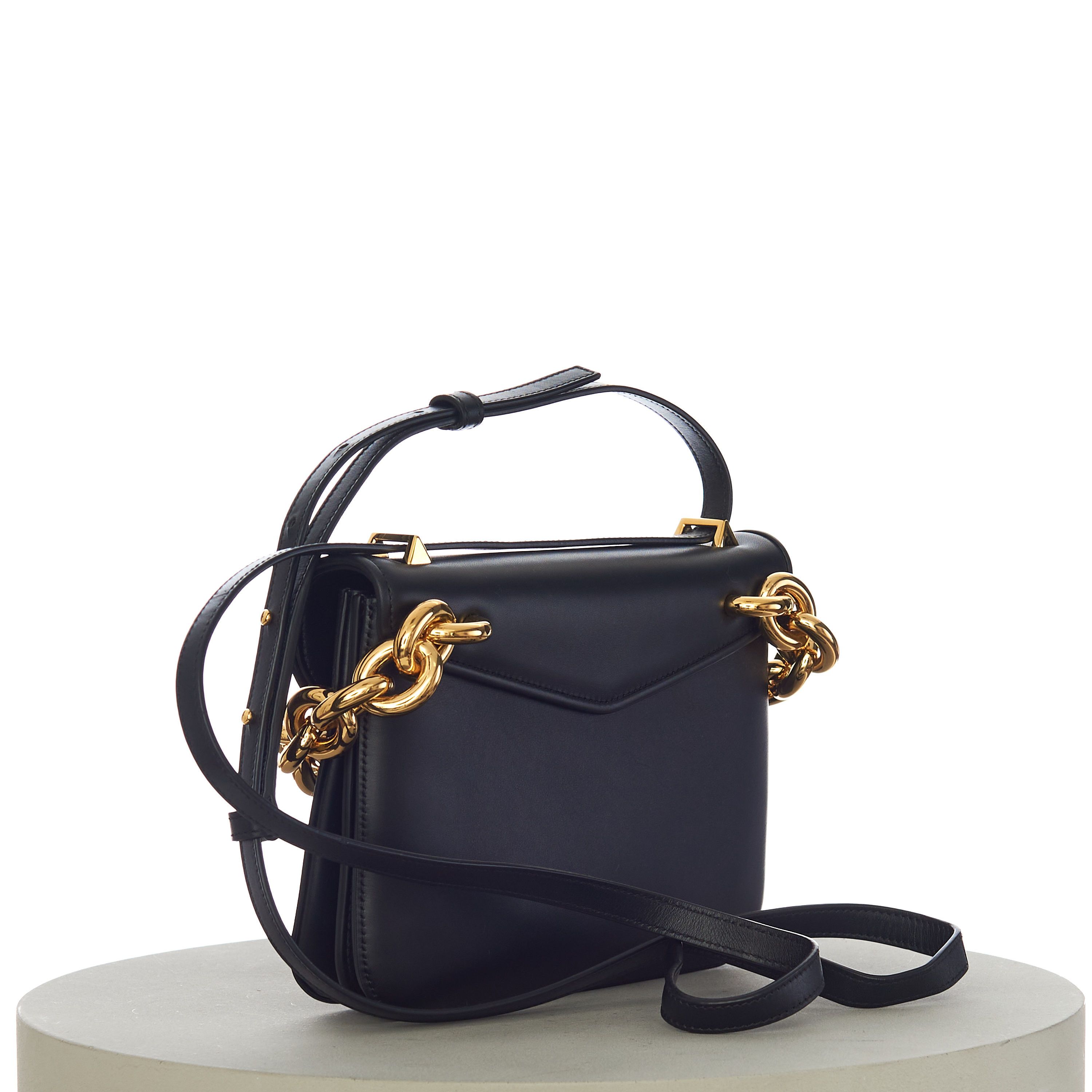 Bottega Veneta MOUNT Small Envelope Chain Bag In Black Leather Size ONE SIZE - 4 Thumbnail