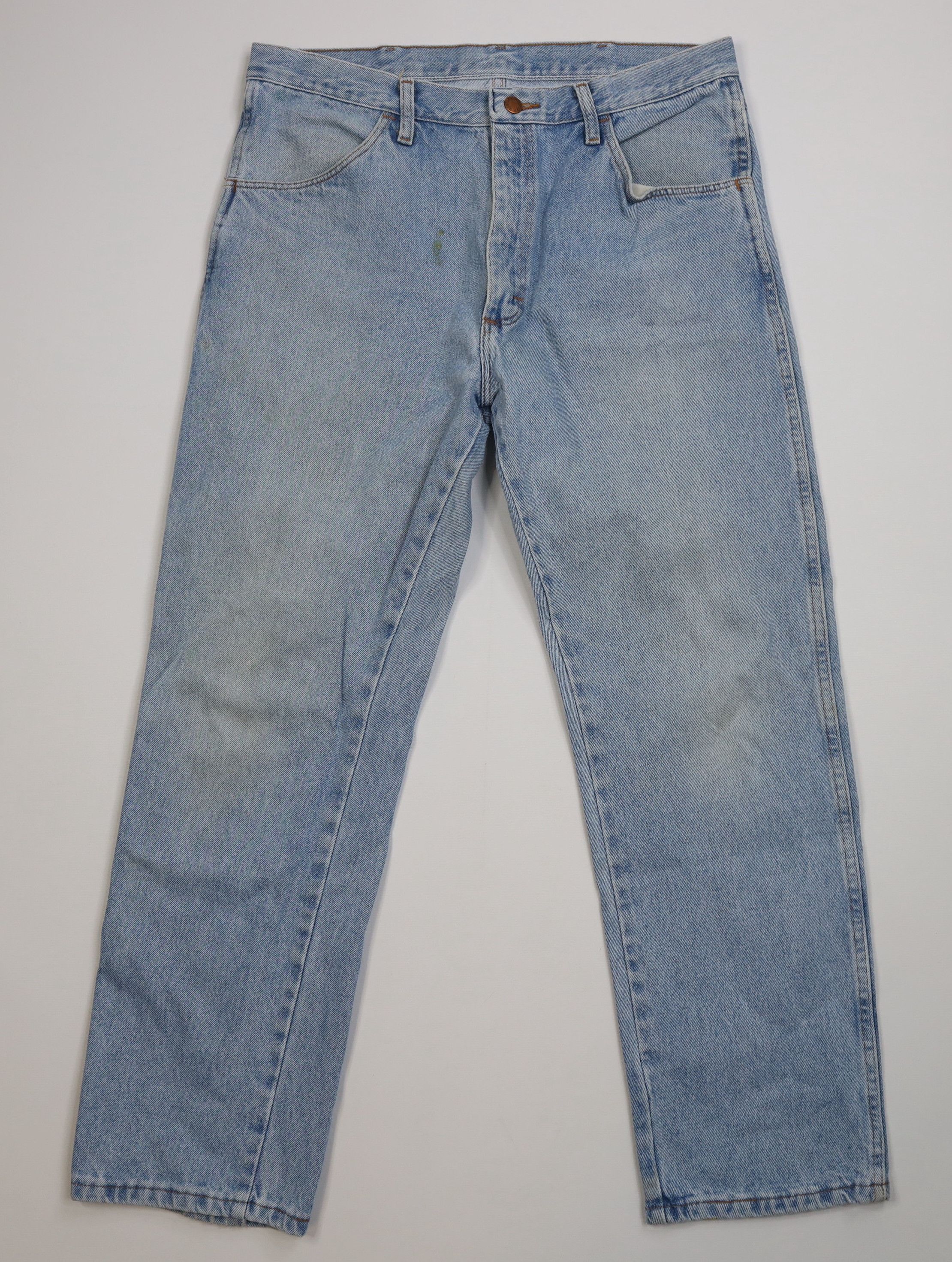 Vintage Vintage 90s Streetwear Straight Leg Denim Jeans Blue Cotton Size US 34 / EU 50 - 1 Thumbnail