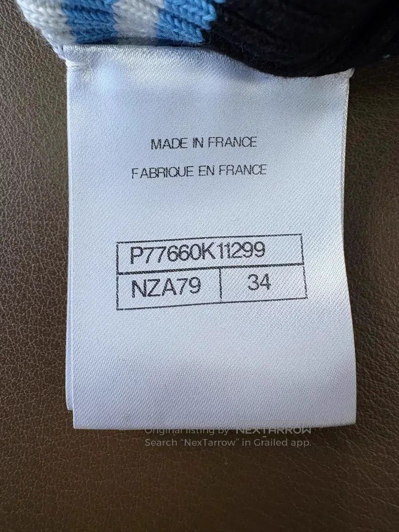 Chanel Chanel 24A black blue and white striped knitted vest Size XXS / US 00 / IT 34 - 8 Thumbnail