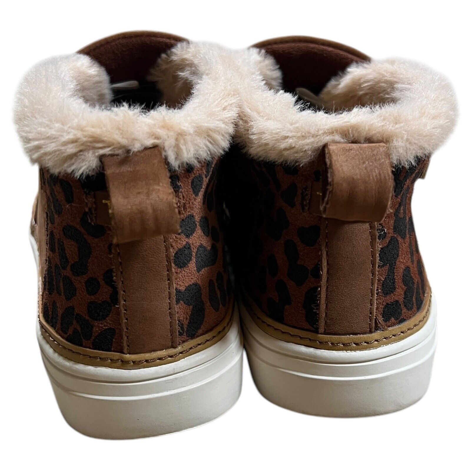 Toms TOMS Dark Ember Nubuck Slip On Shoes Brown Faux Fur Size 6.5 Size US 6.5 / IT 36.5 - 4 Thumbnail