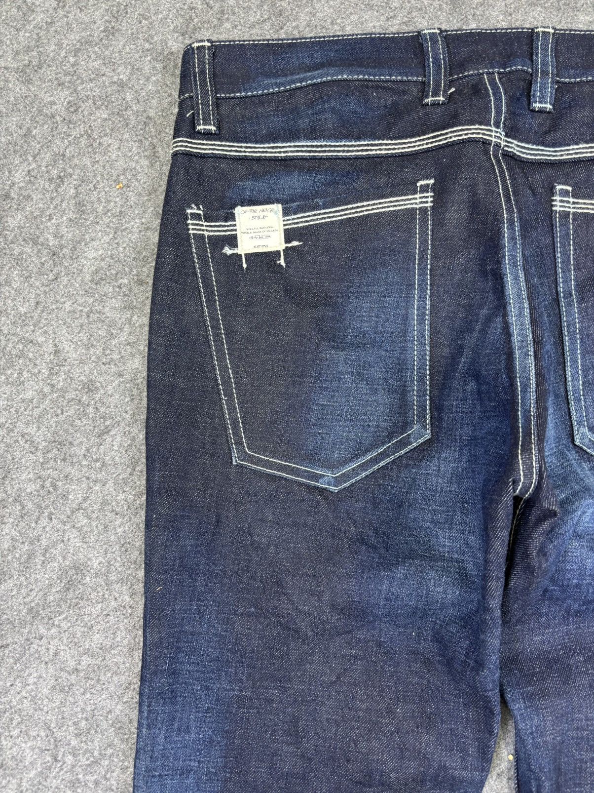 Japanese Brand 💥Flare💥Insane Style Of The Niege Raw Fades Denim K19 Size US 32 / EU 48 - 9 Thumbnail