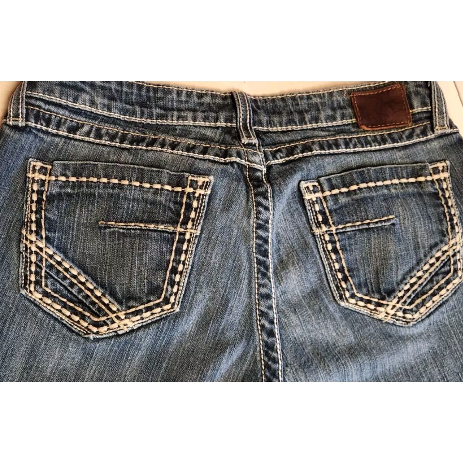 Vintage BKE Taylor Jeans Women’s 30x31.5 Blue Denim Mid Rise Boot Bootcut Stretch Buckle Jeans Size 30" / US 8 / IT 44 - 5 Thumbnail