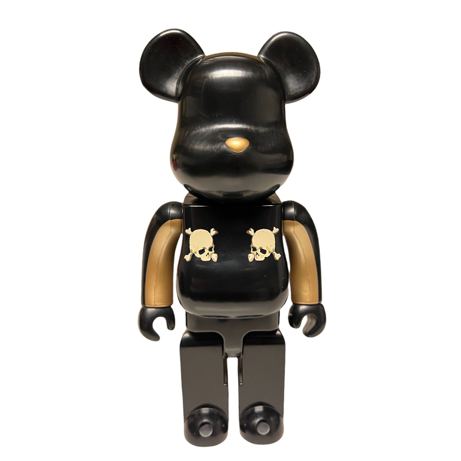 image of Bearbrick X Mastermind Japan Gold Stripe Black, Men's