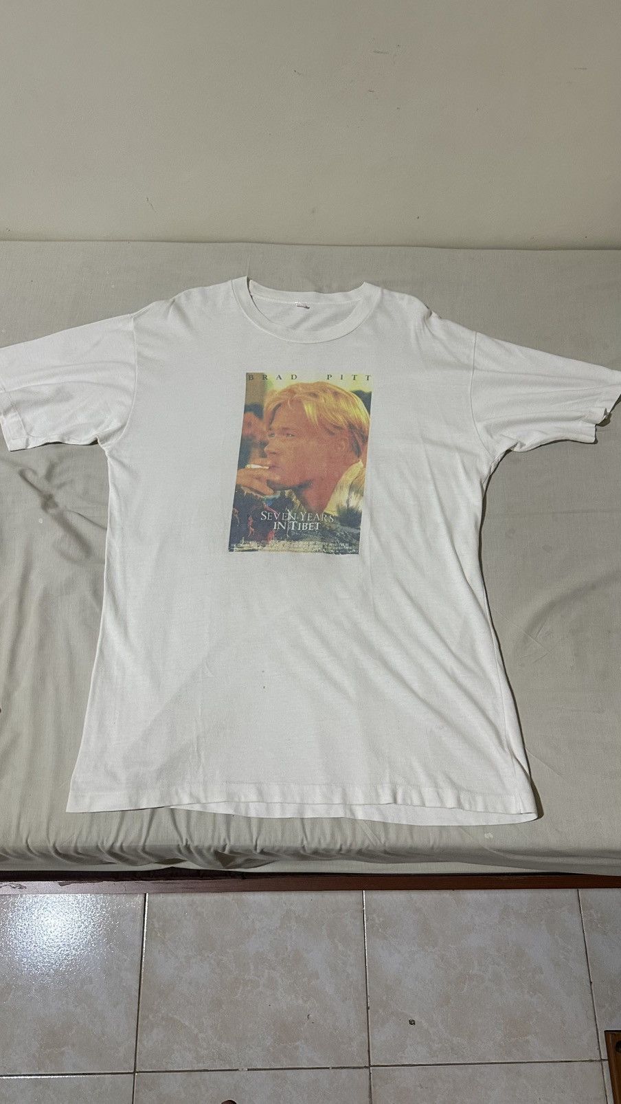 Vintage 90s Great God Lightning All Over Print Jesus Tee