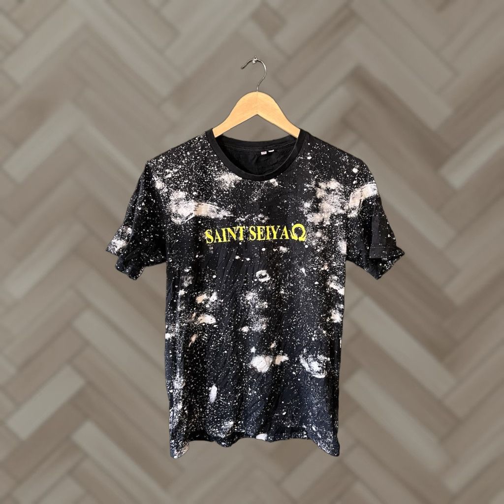 Uniqlo Saint Seiya x Uniqlo Mens Short Sleeve T-Shirt Graphic Print Black Medium Size US 31 - 1 Thumbnail