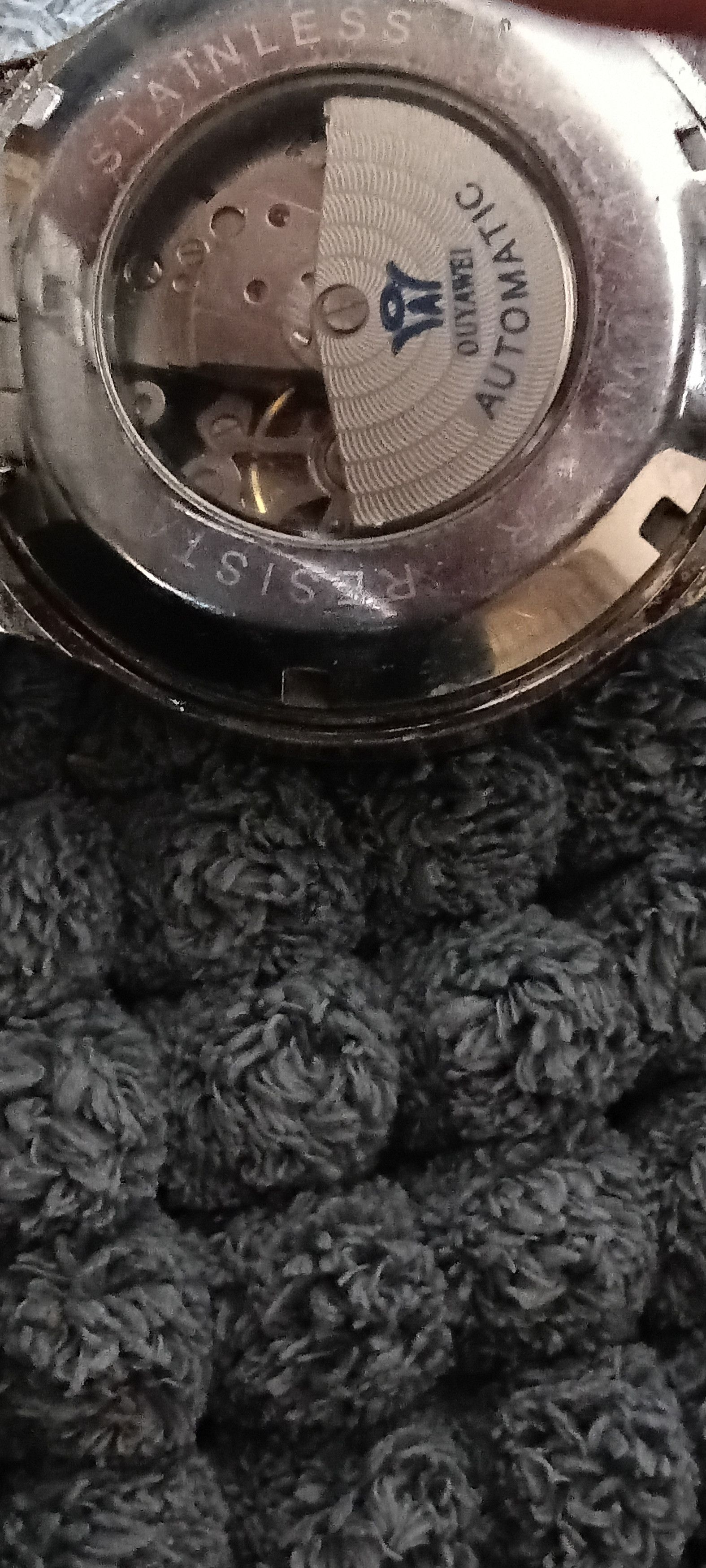 Other OUYAWEI MENS STAINLESS STEEL WIND UP WATCH Size ONE SIZE - 4 Thumbnail