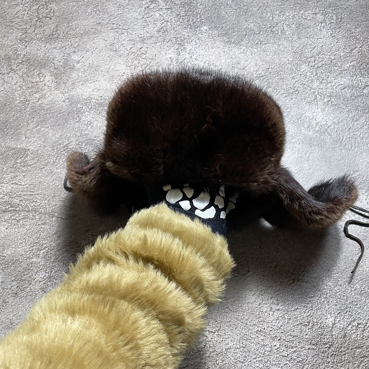Vintage Vintage 90s Mohair Ushanka Beanie Grunge Alt Streetwear OS Size ONE SIZE - 1 Thumbnail