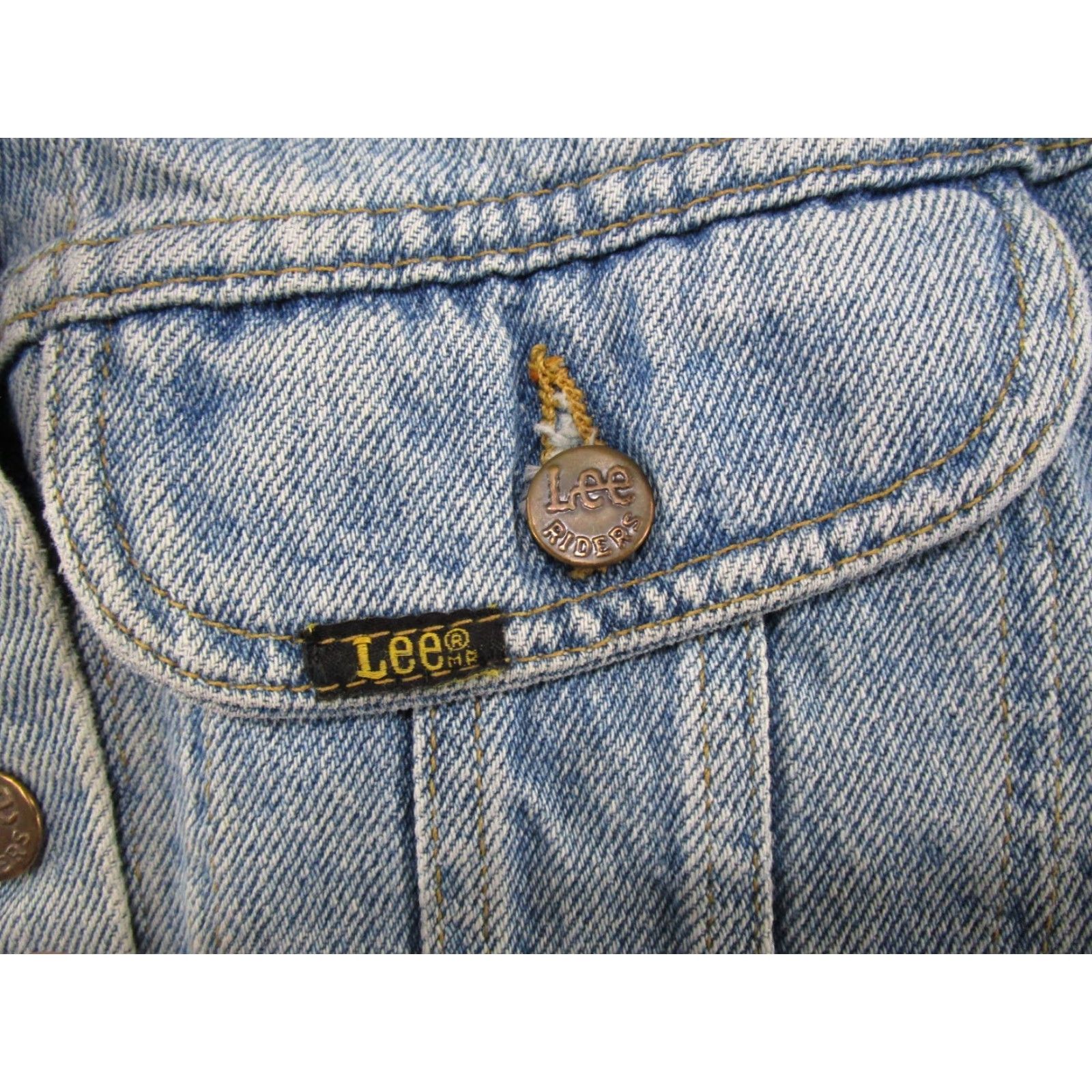 Lee Vintage Lee Jacket Women's Size S Blue Denim Jean USA Western Medium Wash Boxy Size 28" / US 6 / IT 42 - 2 Thumbnail