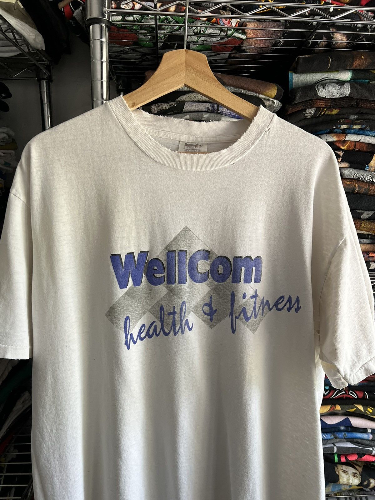 Arts & Science 90s WellCom Health Fitness GYM Random Tee Size US XL / EU 56 / 4 - 1 Thumbnail