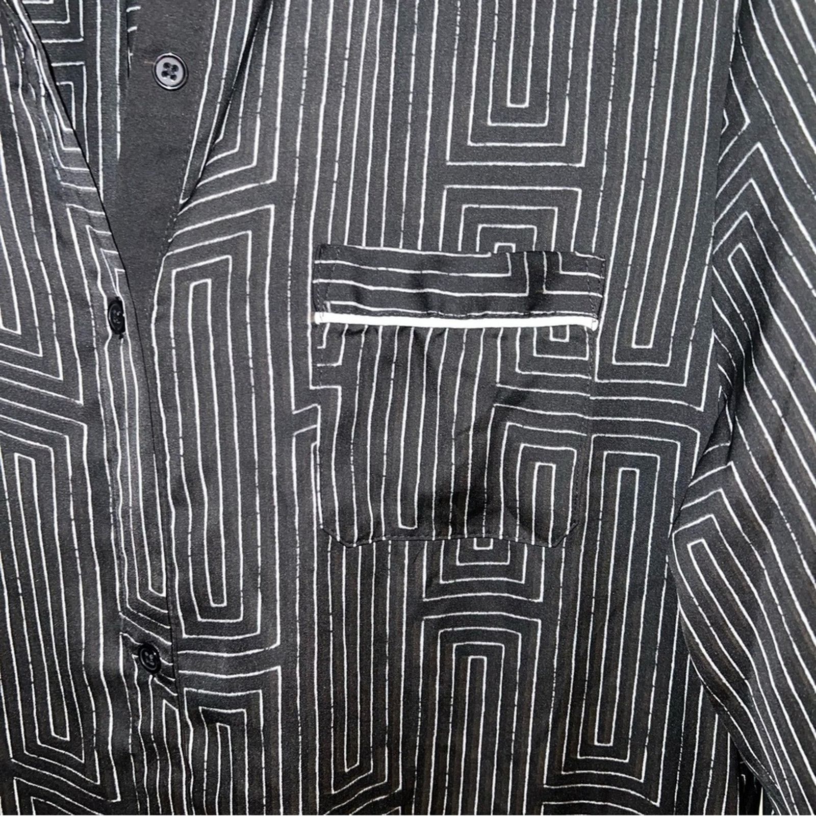 DKNY DKNY black and white pattern shirt dress M Size M / US 6-8 / IT 42-44 - 3 Thumbnail