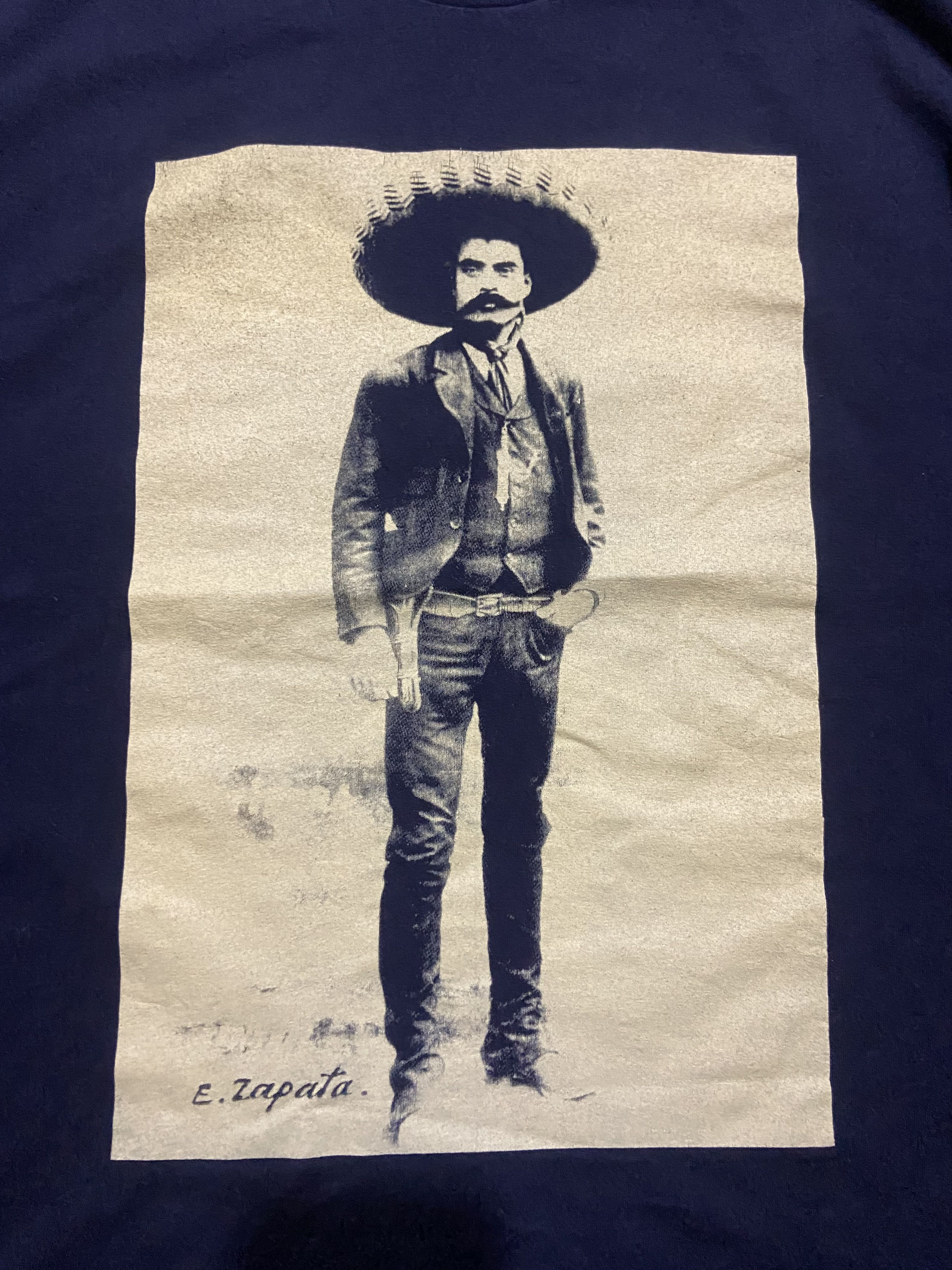 Vintage Vintage 90s EMILIANO ZAPATA t shirt Size US L / EU 52-54 / 3 - 2 Thumbnail