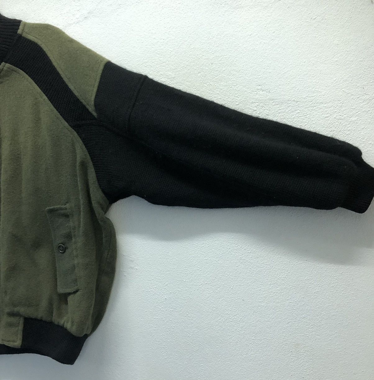 Japanese Brand × Vintage Vintage SIMPLE LIFE Two-Tone Wool Blend Bomber Jacket Size L Size US XL / EU 56 / 4 - 5 Thumbnail