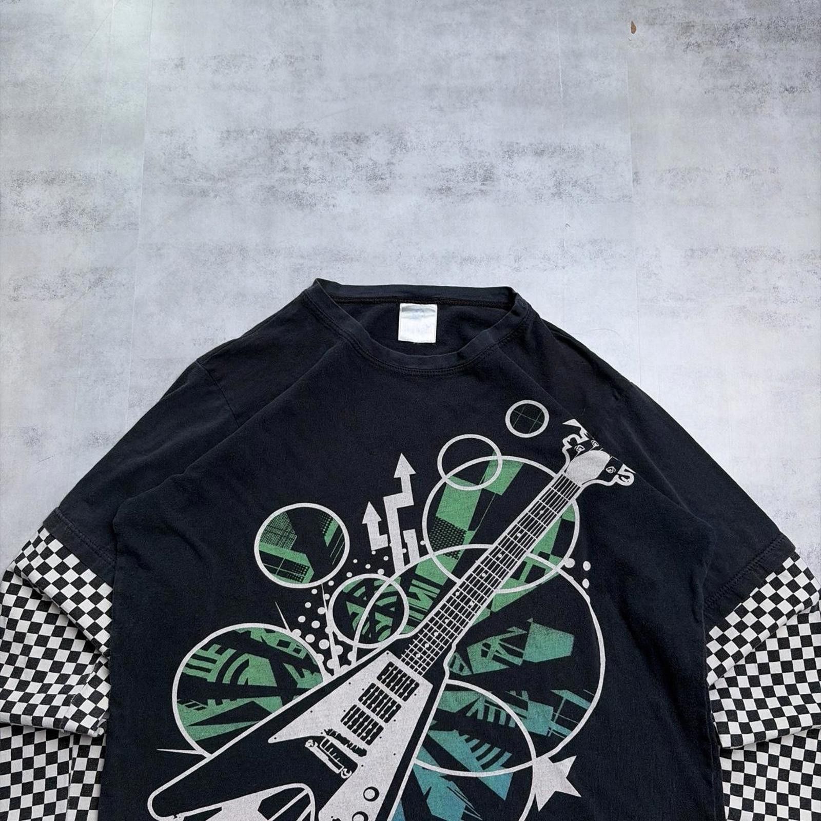 Other Y2K Rock & Roll Grunge Gothic Striped Long Sleeve Shirt Size XS / US 0-2 / IT 36-38 - 3 Thumbnail