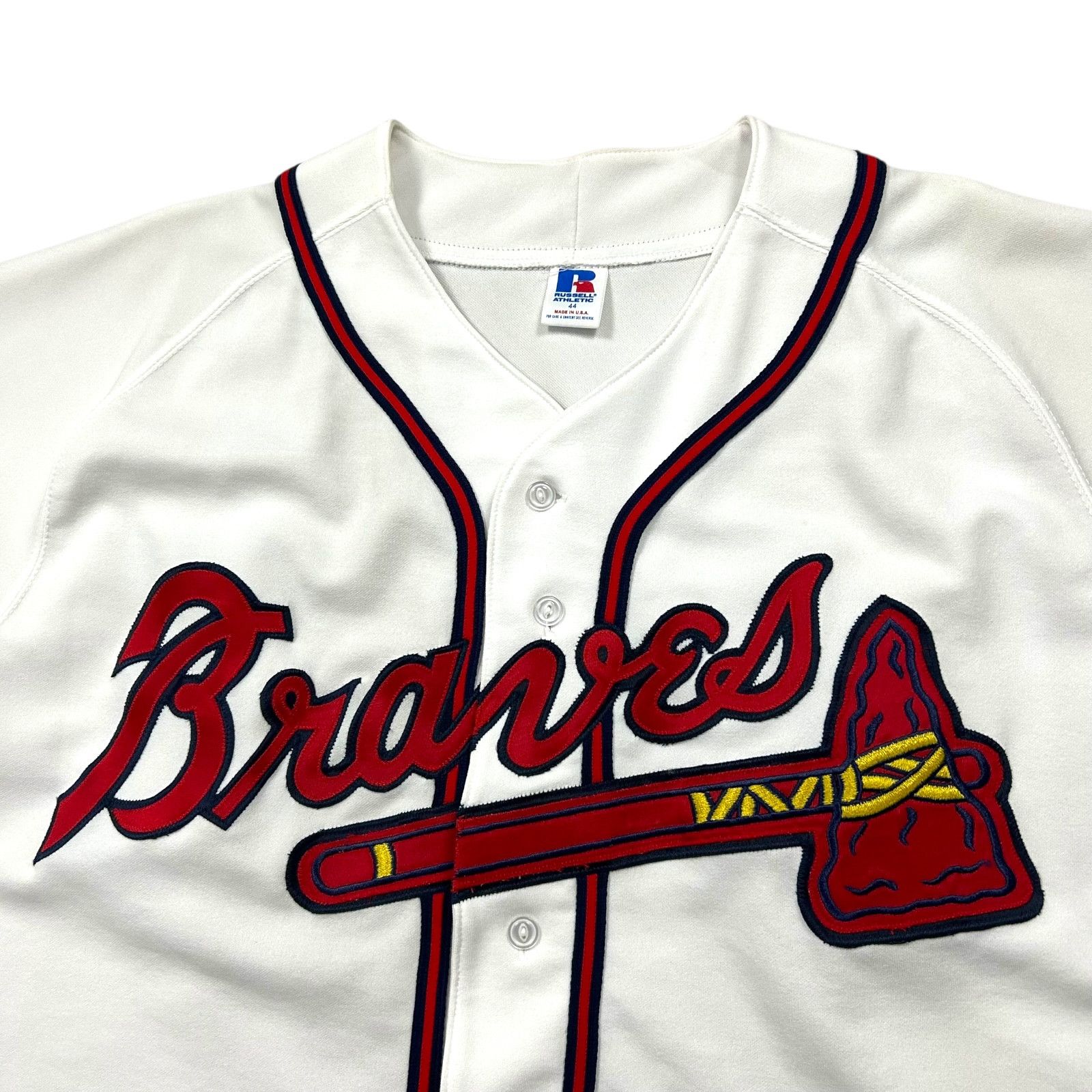 MLB VTG 90s MLB ATLANTA BRAVES RUSSELL AUTHENTIC JERSEY Size US L / EU 52-54 / 3 - 2 Thumbnail