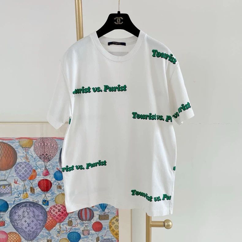 Louis Vuitton Louis Vuitton Monogram White Letter T-Shirt S - dmc Size US S / EU 44-46 / 1 - 1 Thumbnail