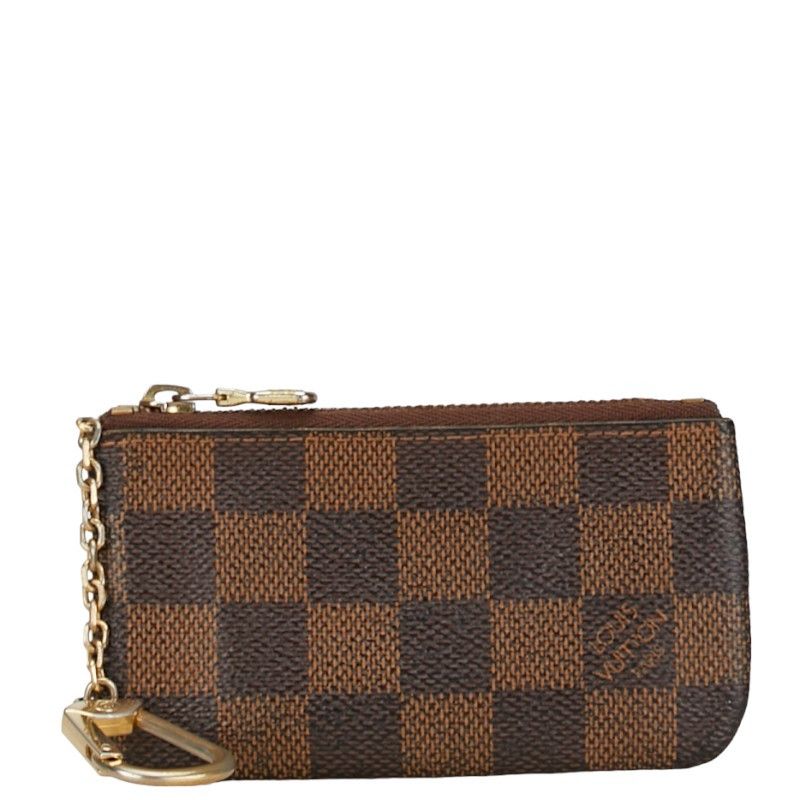 Louis Vuitton Louis Vuitton Louis Vuitton Damier Pochette Cles Coin Case Key Holder N62658 Canvas Key Holder N62658 in Very Good Condition Size ONE SIZE - 1 Thumbnail