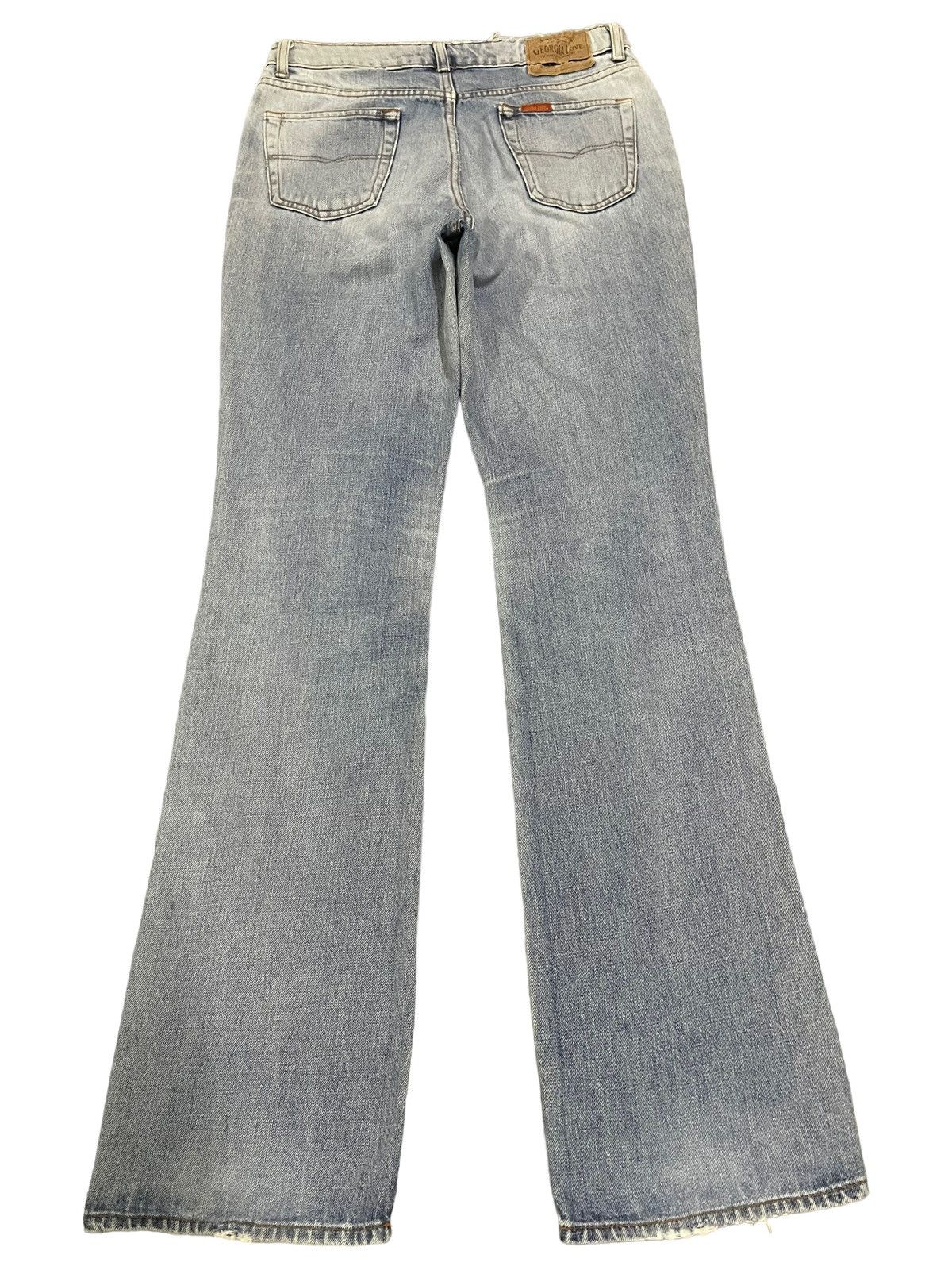If Six Was Nine Vintage Japanese Brand Blue Wash Flare Jeans Size US 30 / EU 46 - 2 Thumbnail