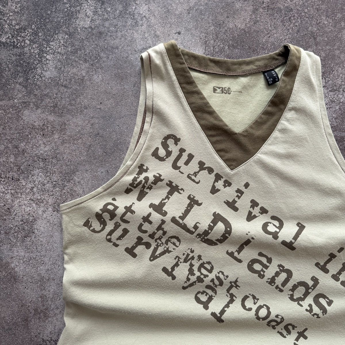 Hysteric Glamour Amazing Y2K Grunge Vintage Military Style Tank Top Size L / US 10 / IT 46 - 3 Thumbnail