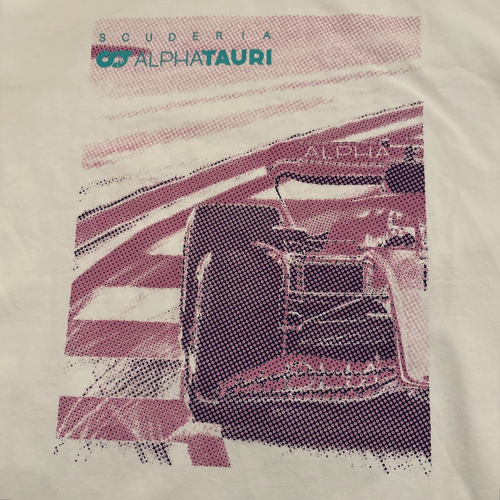 Vintage ALPHA Scuderia Alpha Taurus F1 T-Shirt Men's Large White Size US L / EU 52-54 / 3 - 2 Thumbnail