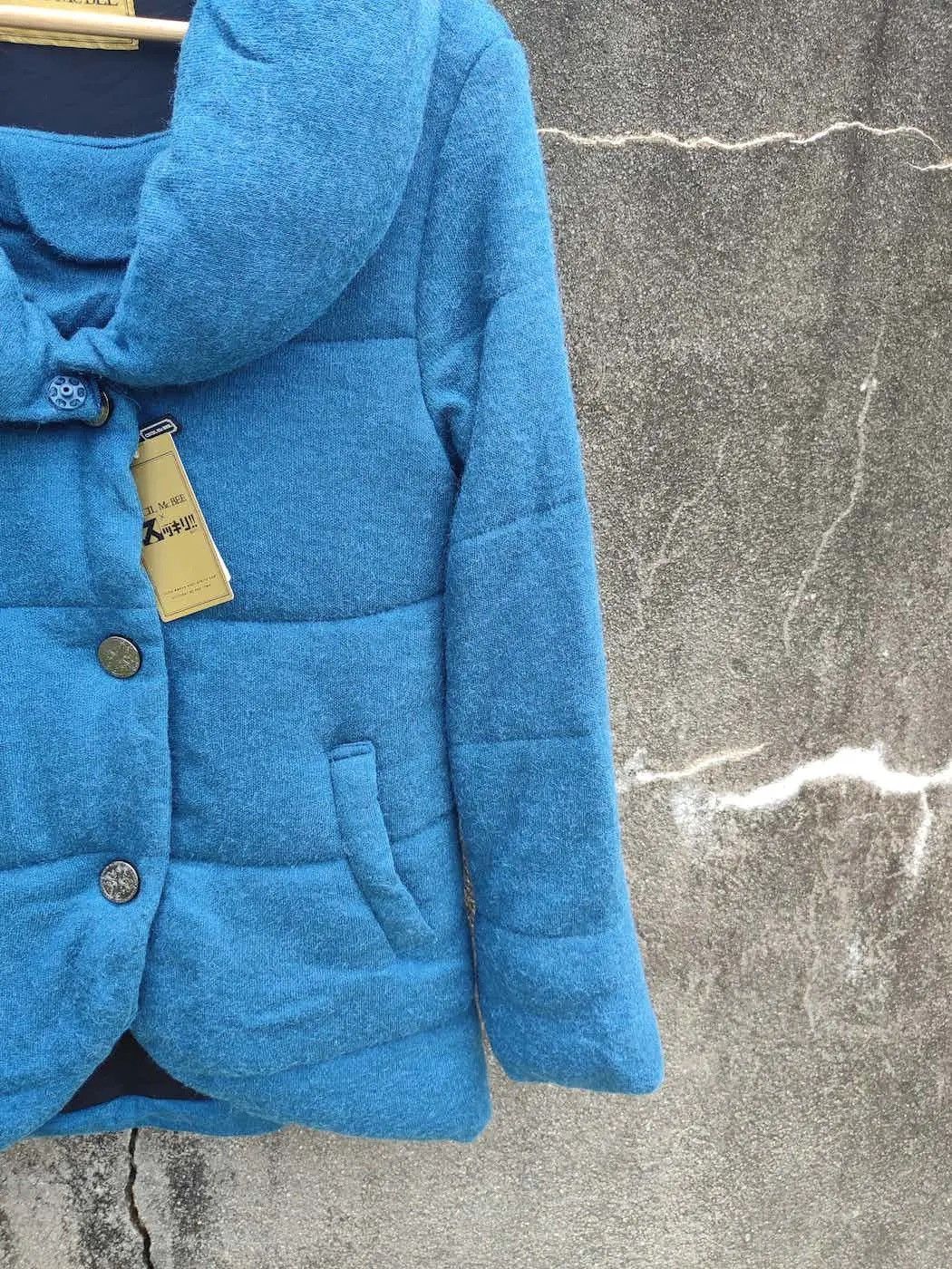 Designer × Japanese Brand Cecil McBee Blue Puffer Wool Jacket - Women’s M Size M / US 6-8 / IT 42-44 - 3 Thumbnail