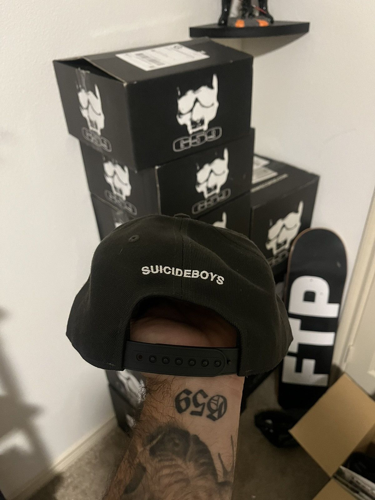 G59 Records Grey day Europe tour hat Size ONE SIZE - 2 Thumbnail