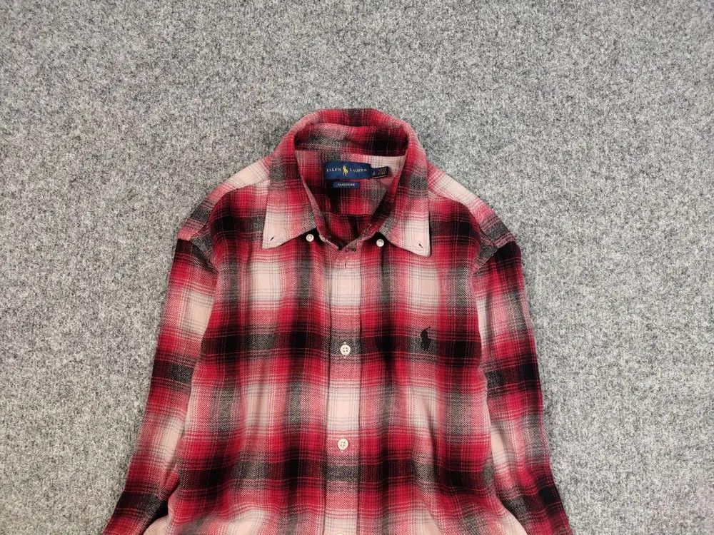 Polo Ralph Lauren Vintage Polo Ralph Lauren Perfect checkered Flannel Shirt Size US L / EU 52-54 / 3 - 2 Thumbnail