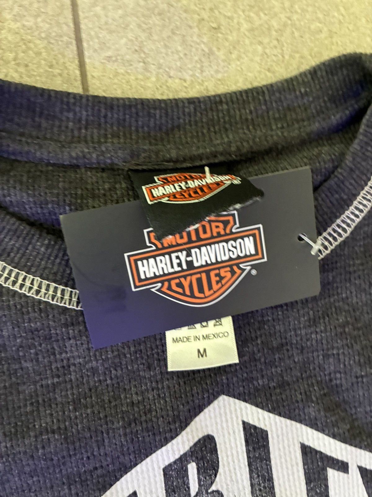 Harley Davidson Harley Davidson Thermal Long Sleeve Shirt Gray Size M Size US M / EU 48-50 / 2 - 4 Thumbnail