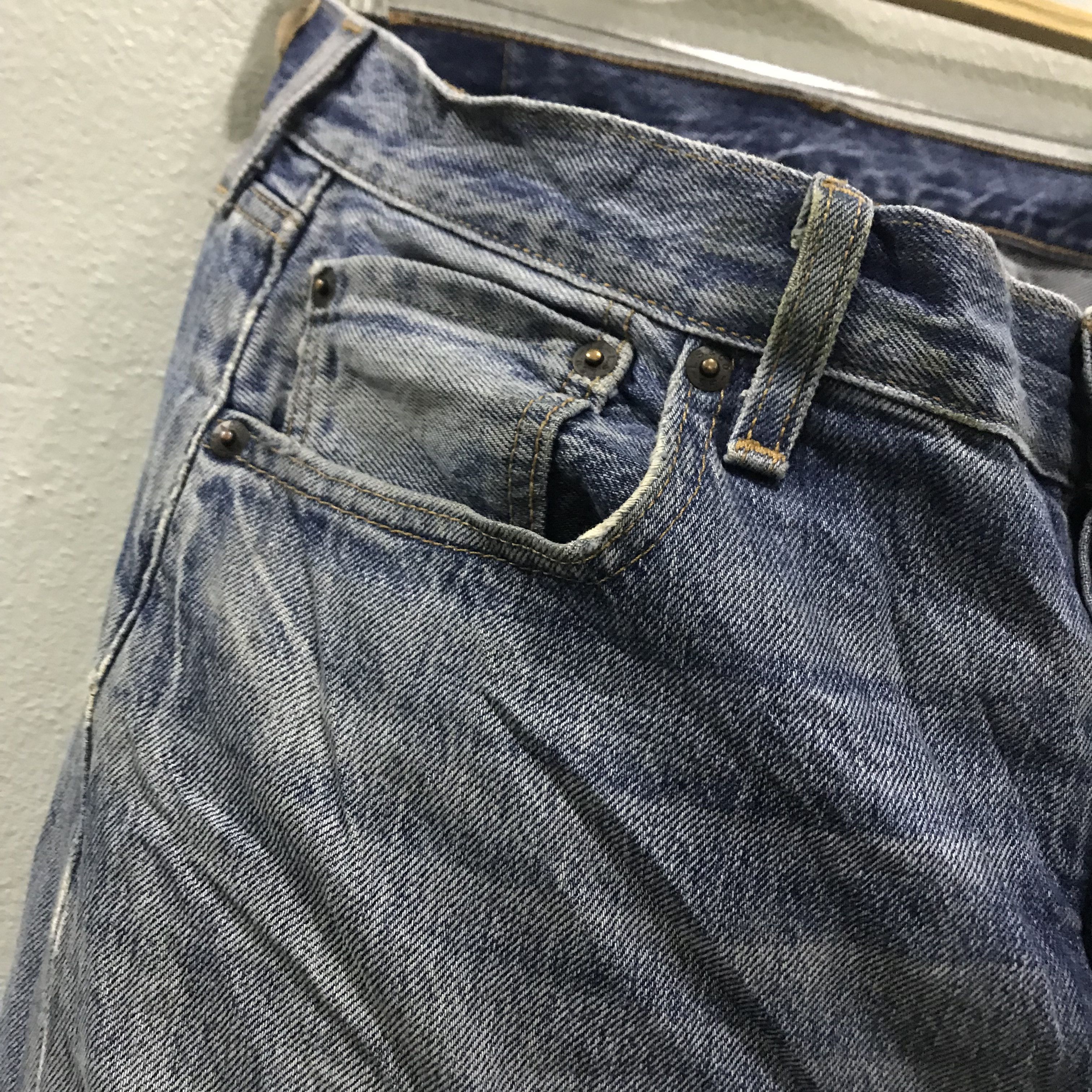 Levi's Vintage Y2K Levi’s 501 Stonewash Blue Jeans Straight Leg Size US 35 - 8 Thumbnail