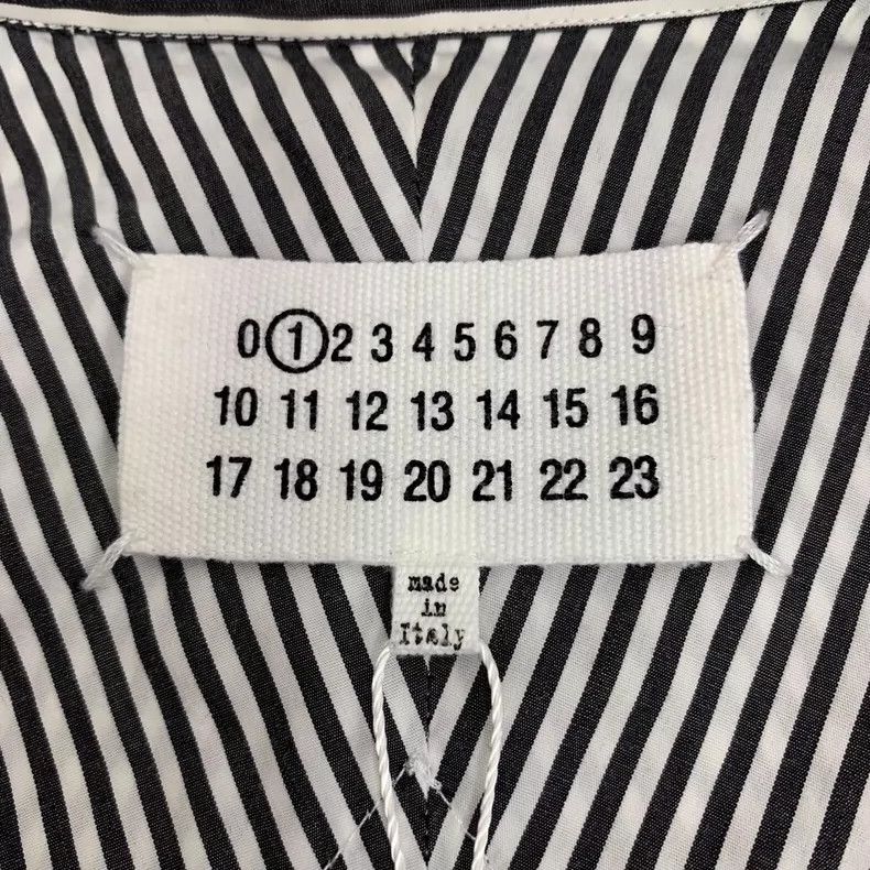Maison Margiela Color-blocked striped polka dot stitching