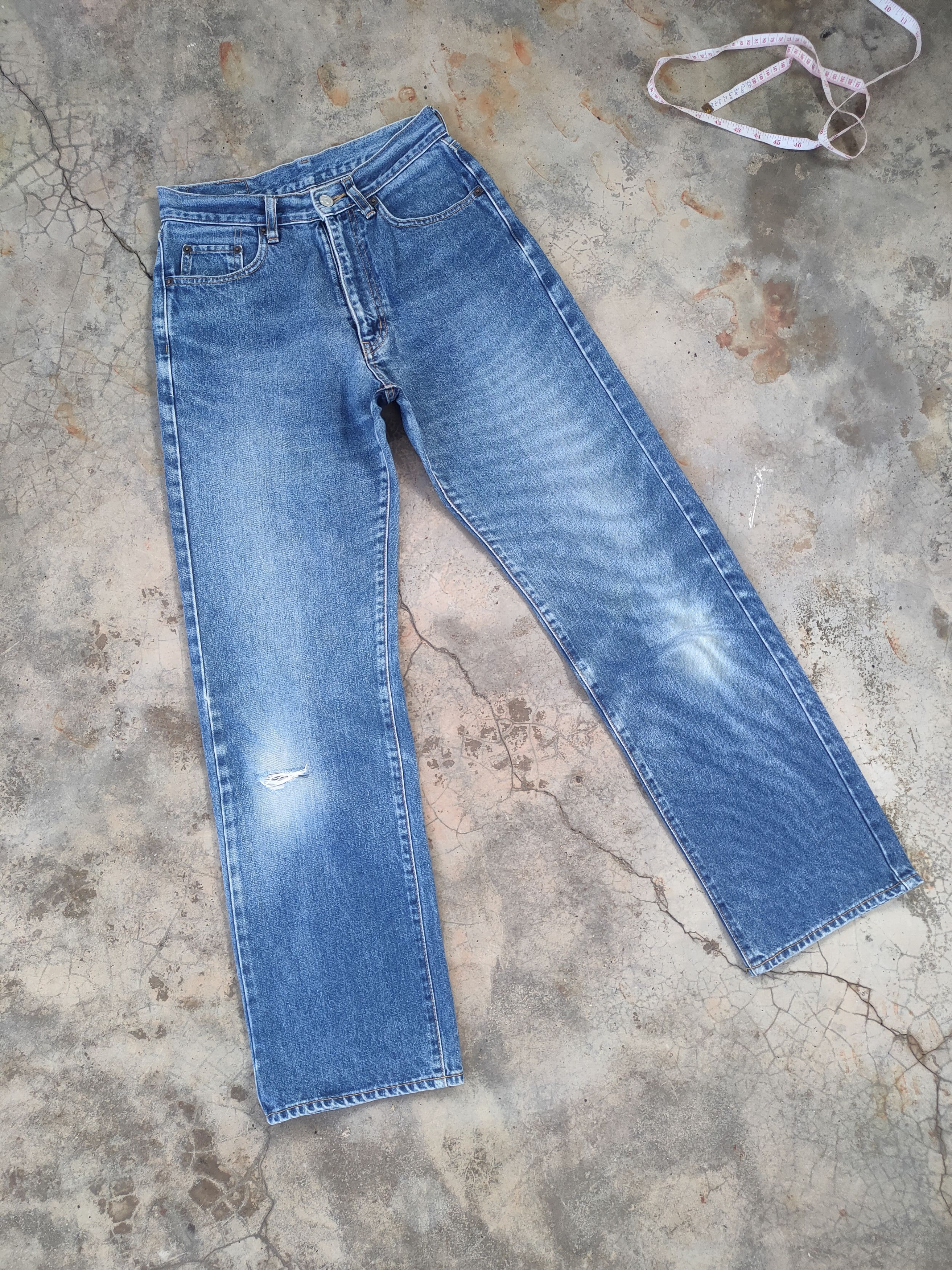 Warehouse W27 VINTAGE WAREHOUSE FADED BLUE WASH JEAN PANTS Size US 27 - 12 Thumbnail