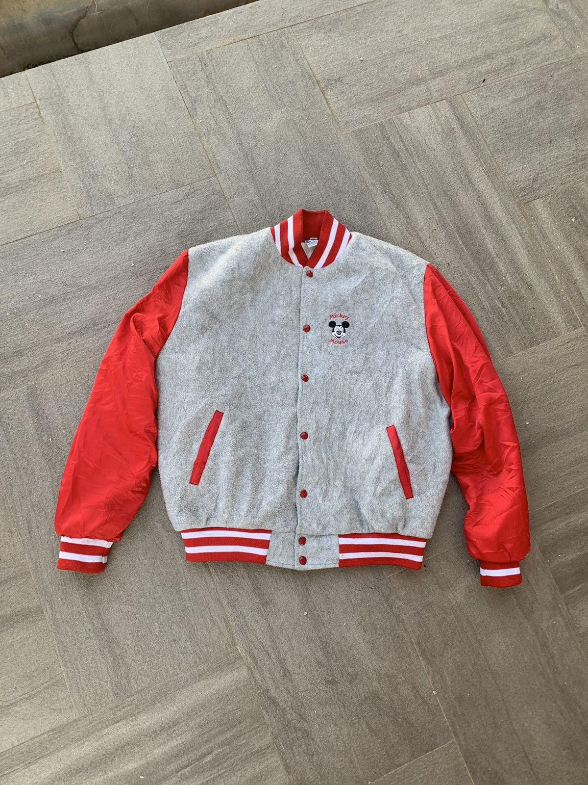 Mickey Mouse Mickey Mouse Varsity Jacket Made In Usa Size US L / EU 52-54 / 3 - 2 Thumbnail