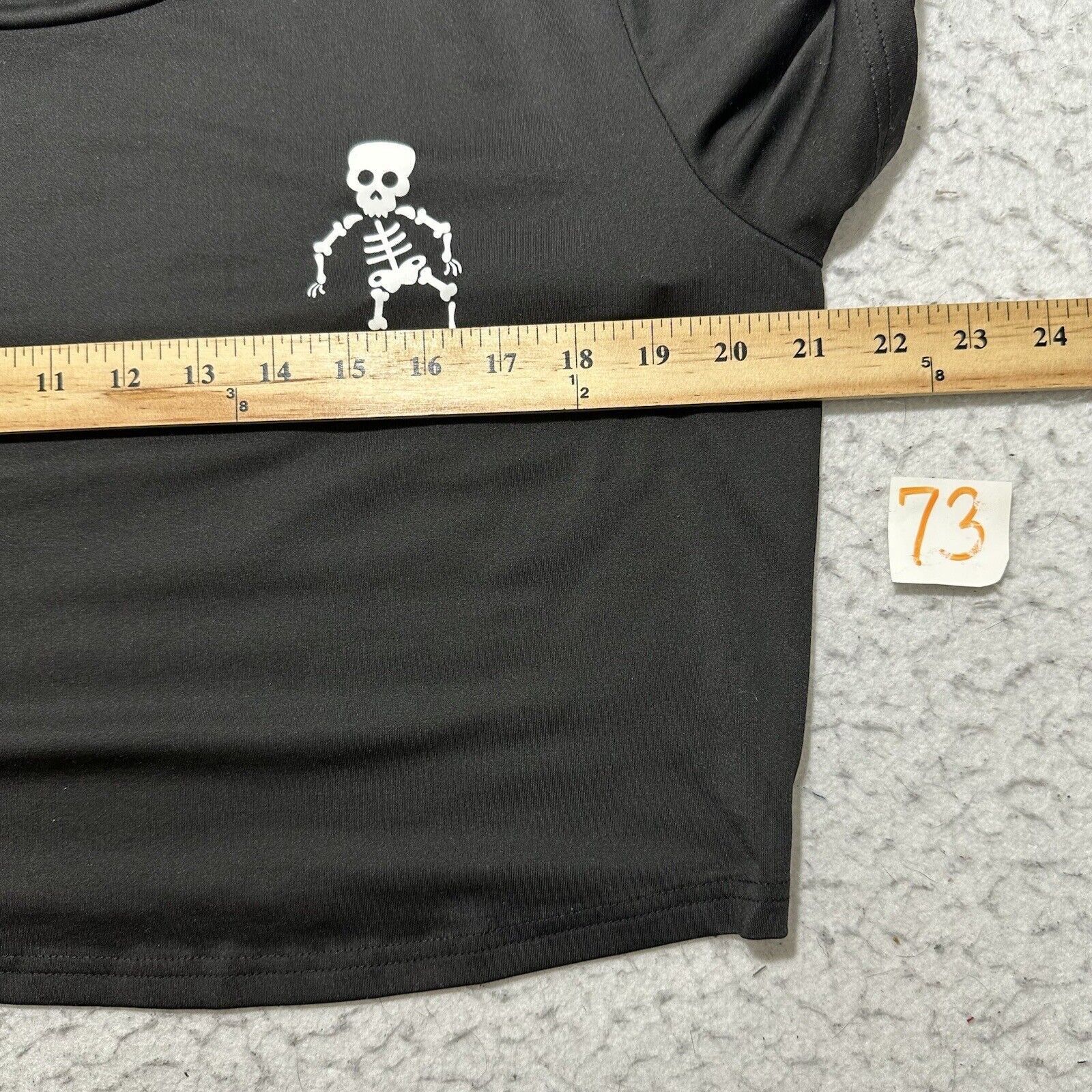 Shein SHEIN 1XL Lightweight Black Short Sleeve Crop Top Skeleton Size XL / US 12-14 / IT 48-50 - 7 Thumbnail