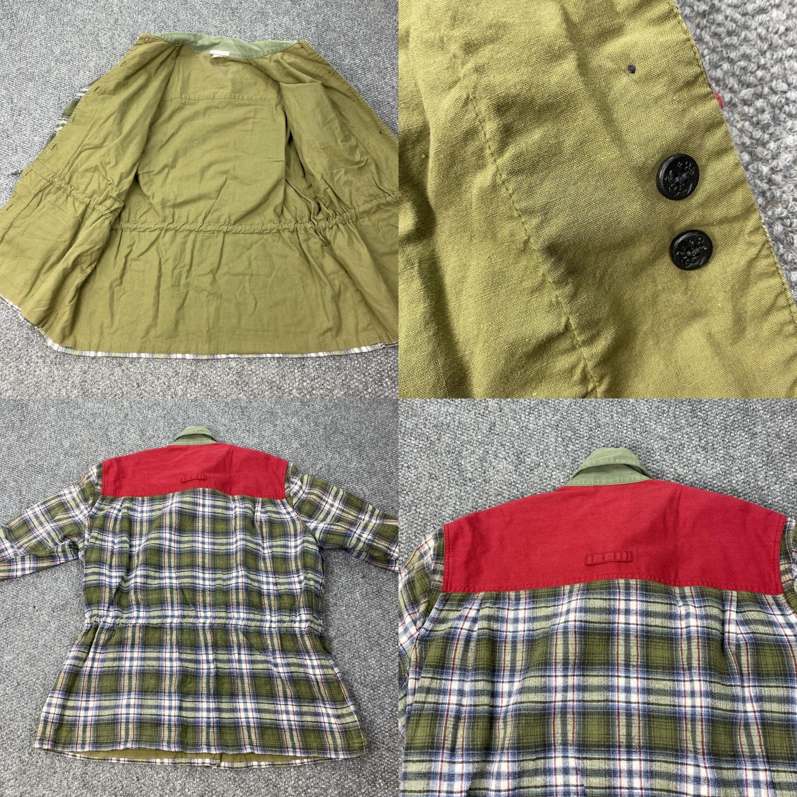 Vintage HIGH ADVANTAGE Vintage Military Jacket Womens 18 Green Plaid Flannel Outdoor Fall Spring Size XXL / US 16-18 / IT 52-54 - 8 Thumbnail