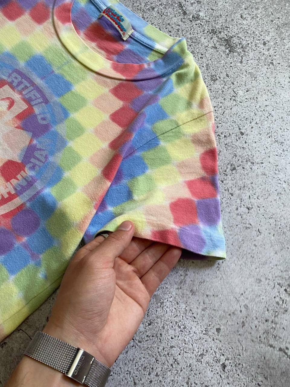 Hysteric Glamour × Vintage RARE 90s HYSTERIC GLAMOUR CERTIFIED EMERGENCY TIE DYE TEE Size US S / EU 44-46 / 1 - 3 Thumbnail