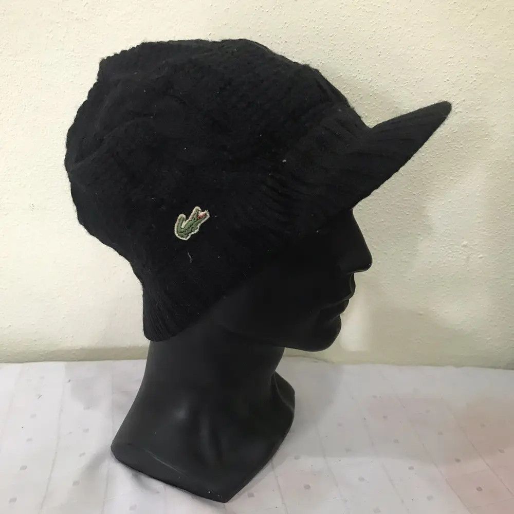Lacoste × Vintage Lacoste Small Logo Beanie Hat Size ONE SIZE - 2 Thumbnail