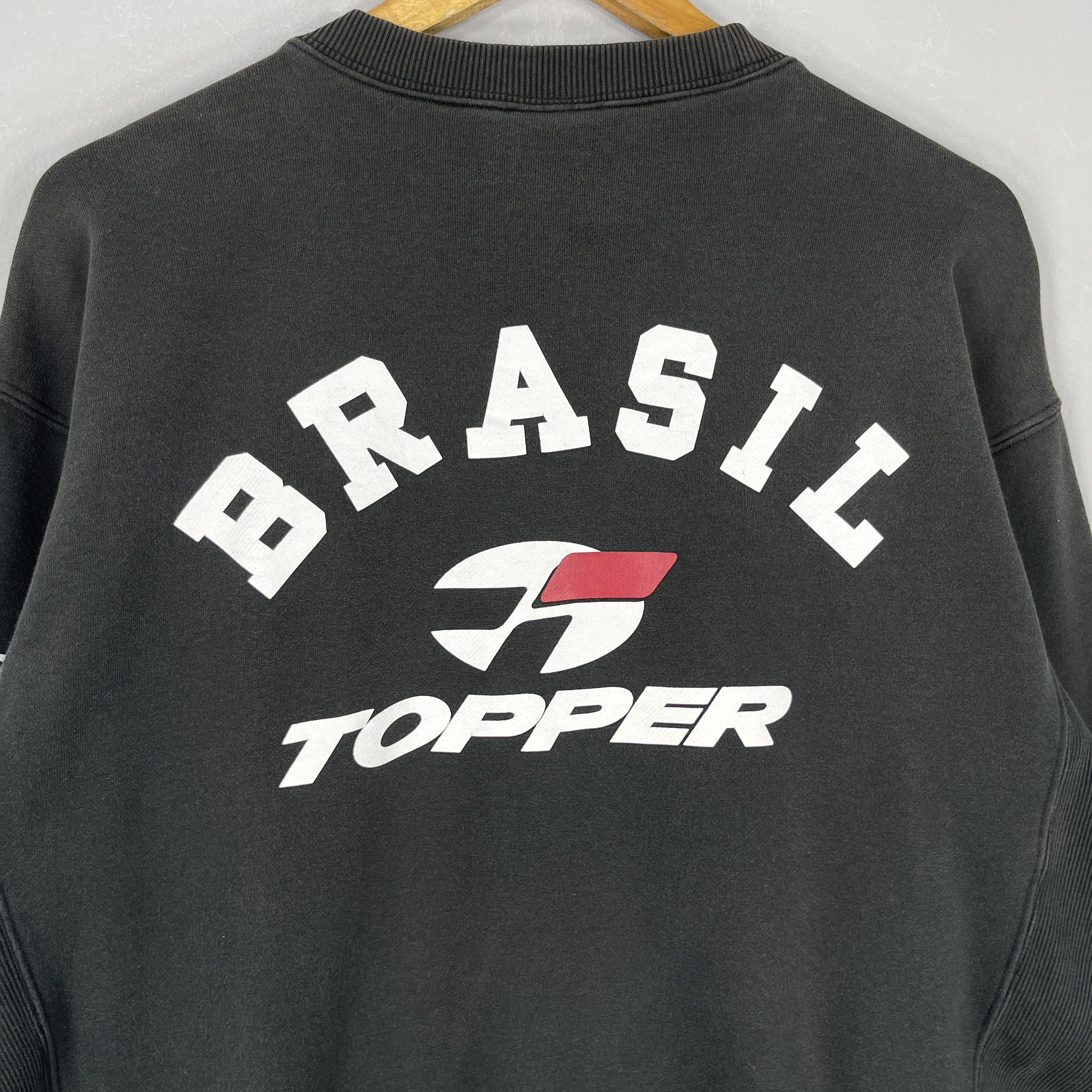 Vintage Vintage TOPPER Brazil National Football Team Sweatshirt Size US L / EU 52-54 / 3 - 2 Thumbnail