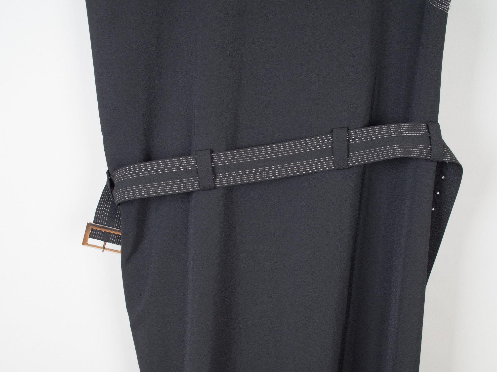 Y's × Yohji Yamamoto Wool Garbadine Bias Cut Oversized Dress W/ Belt Size M / US 6-8 / IT 42-44 - 9 Thumbnail