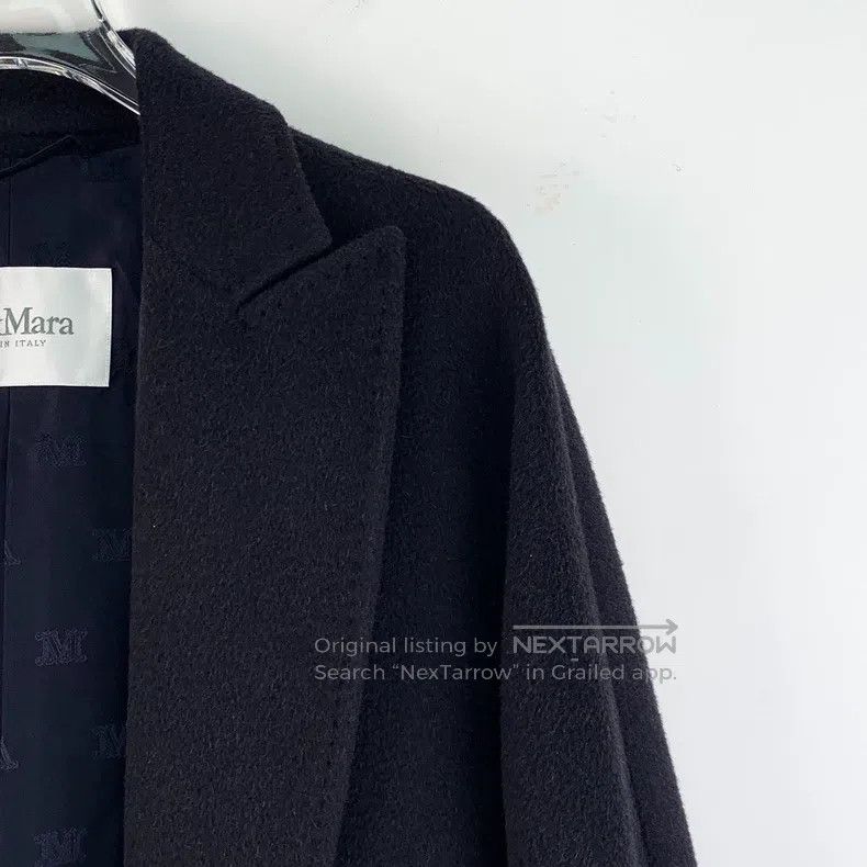 Max Mara Max Mara Black Camel Hair Reversible Long-Sleeve Belted Co Size M / US 6-8 / IT 42-44 - 3 Thumbnail