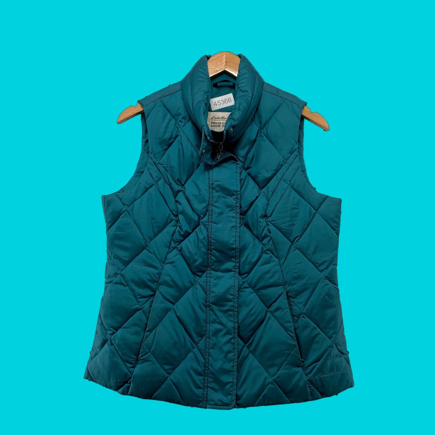 Eddie Bauer Eddie Bauer Premium Down Vest Womens M Teal Quilted Outdoor VEST Womens Medium Teal Quilted Down Vest Eddie Bauer Size M / US 6-8 / IT 42-44 - 1 Thumbnail