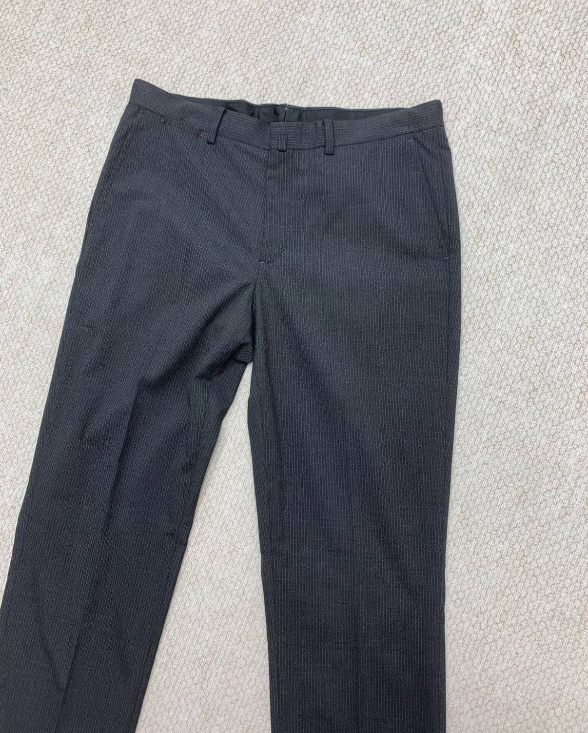 Paul Smith PAUL SMITH Classic Striped Formal Wool Trousers Size US 36 / EU 52 - 8 Thumbnail