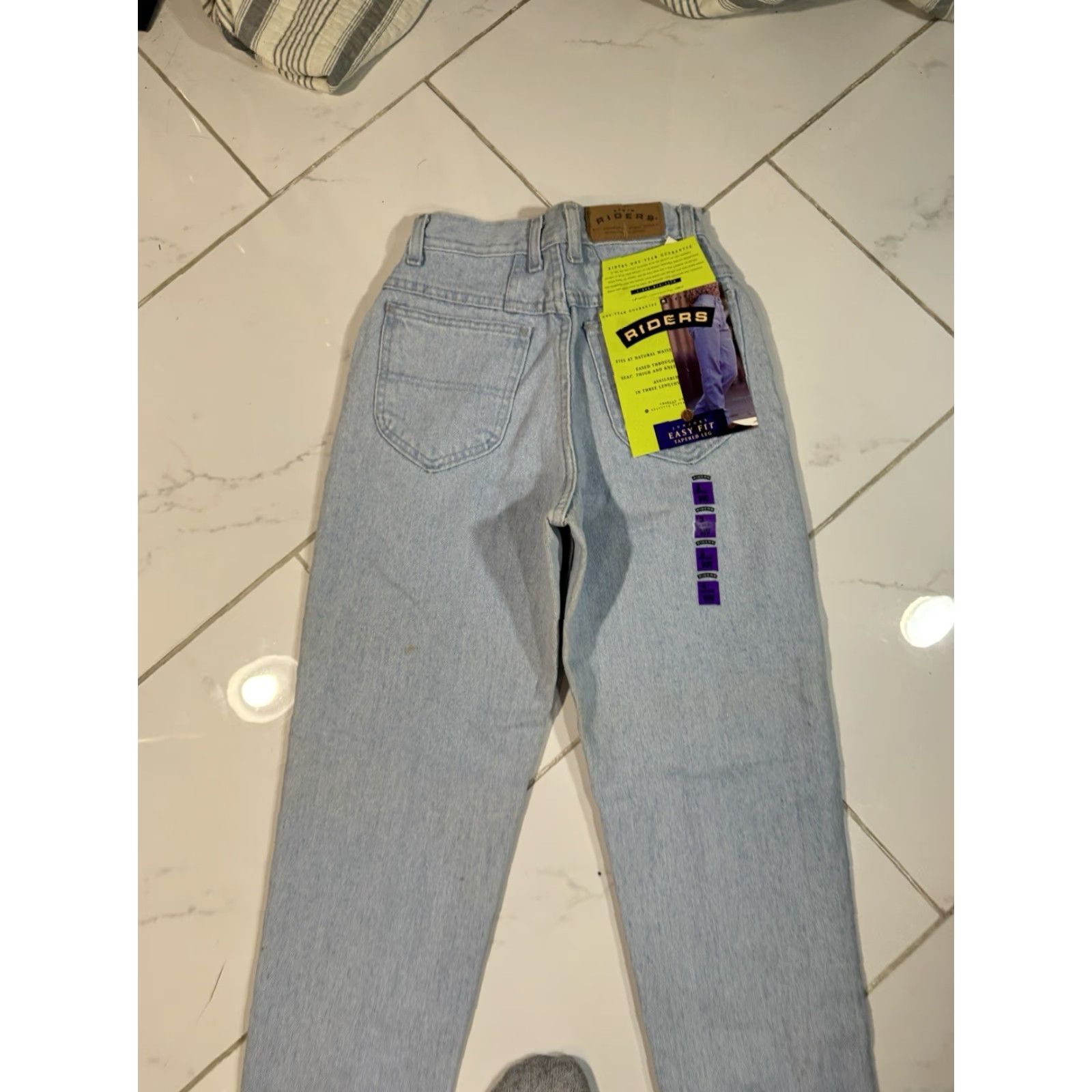Lee VINTAGE Lee Riders Jeans Juniors Size 3 Easy Fit Tapered Denim Blue Women Size 26" / US 2 / IT 38 - 4 Thumbnail
