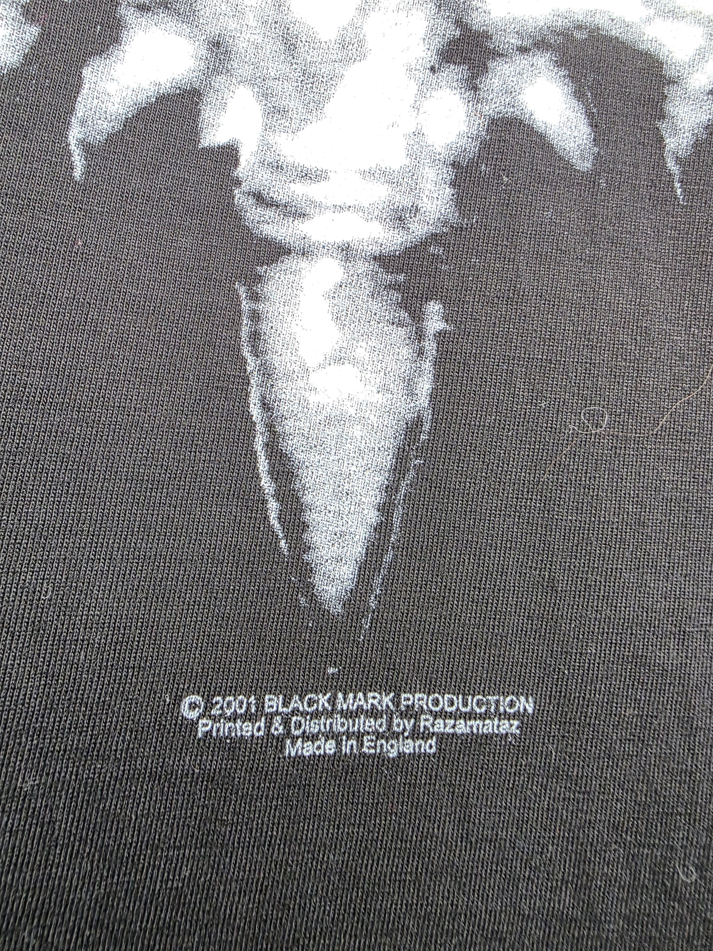 Band Tees 2001 Bathory Blood Fire Death Vintage 90s T shirt Size US XL / EU 56 / 4 - 8 Thumbnail