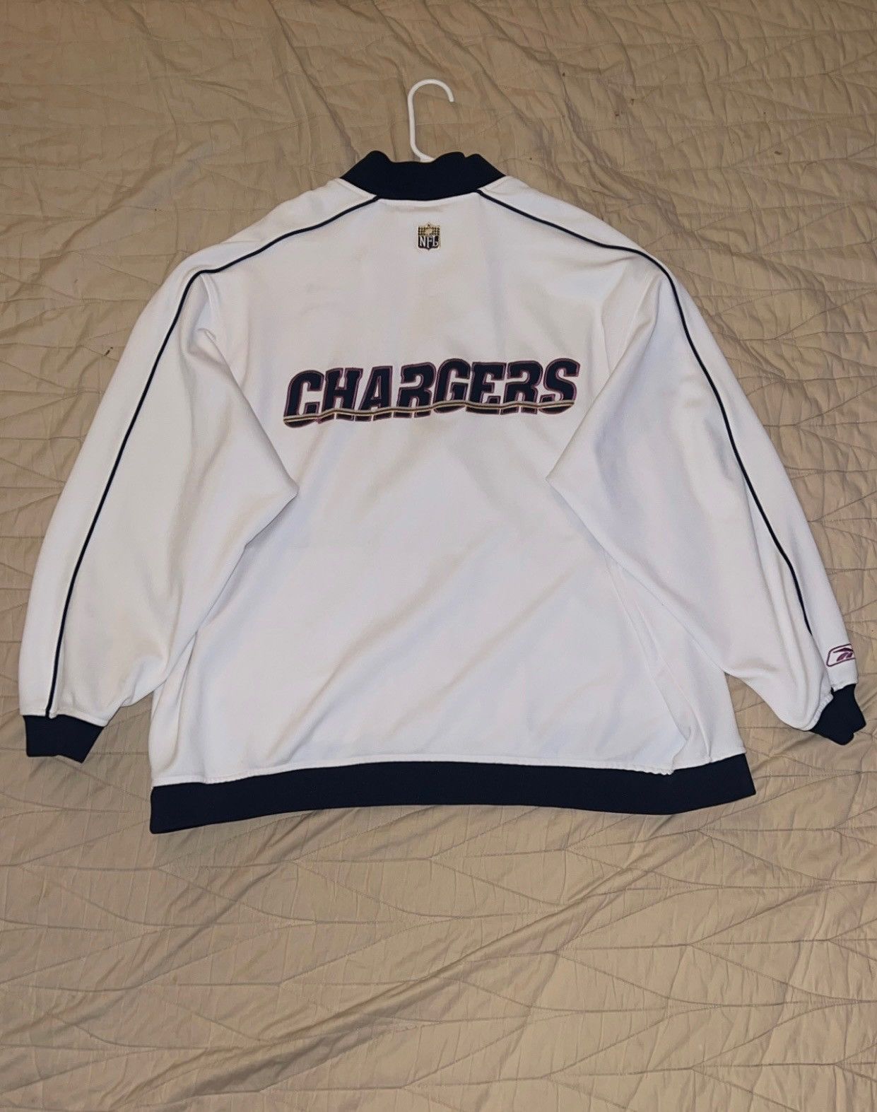 Reebok Rebook White NFL Chargers Sweater Size US XL / EU 56 / 4 - 2 Thumbnail