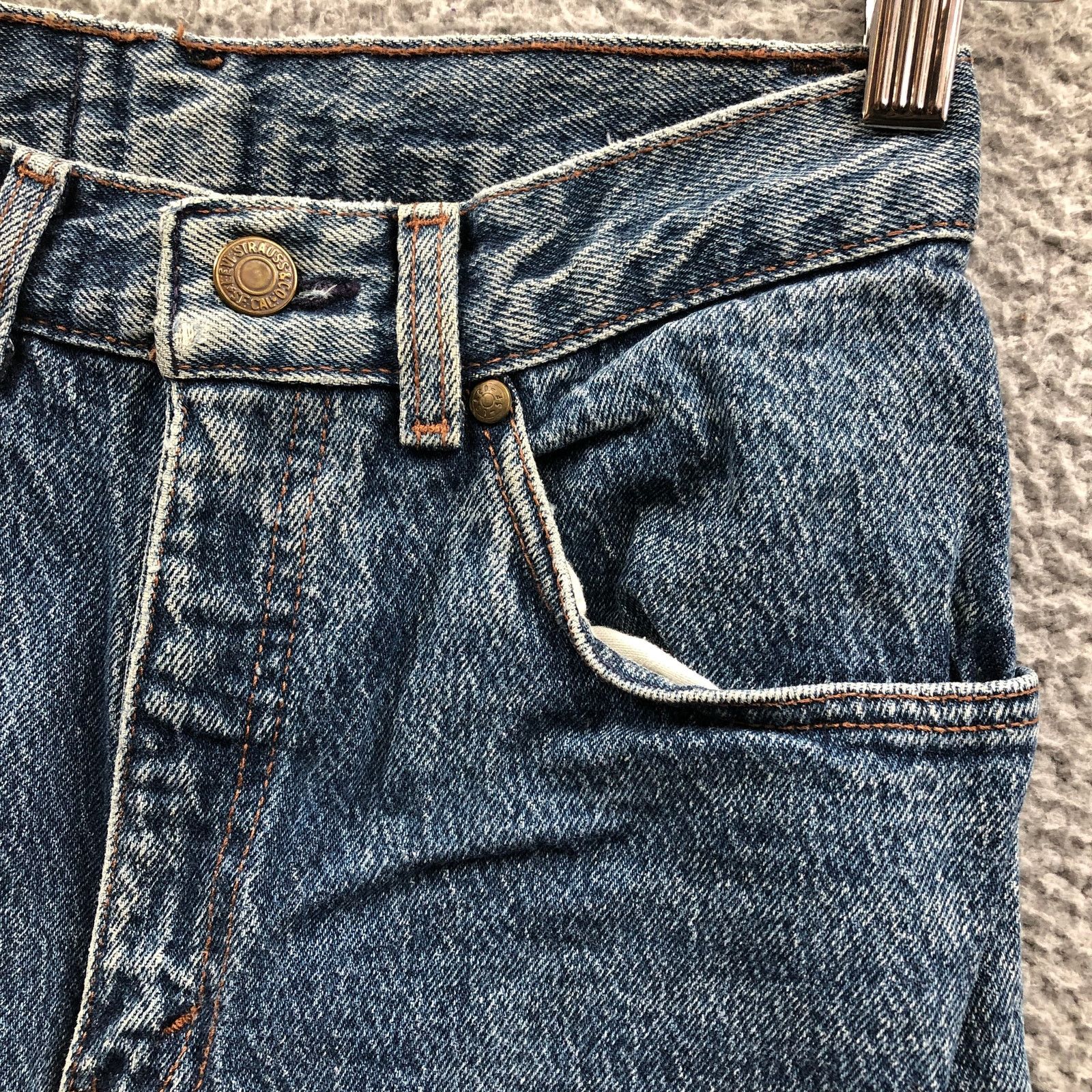 Levi's Vintage Levi’s 901 Orange Tab Tapered Mom Jeans Womens 22 5 Size 22" - 5 Thumbnail