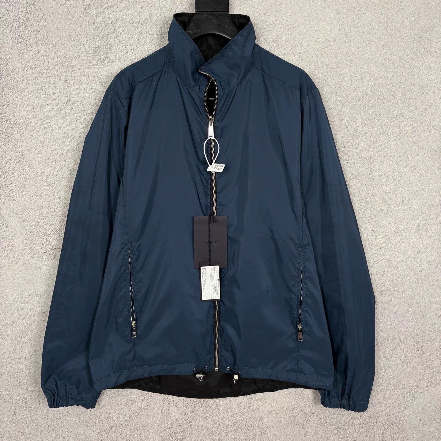 Prada Prada FW24 Metal Triangle Double-Zip Stand-Collar Jacket Size US L / EU 52-54 / 3 - 3 Thumbnail